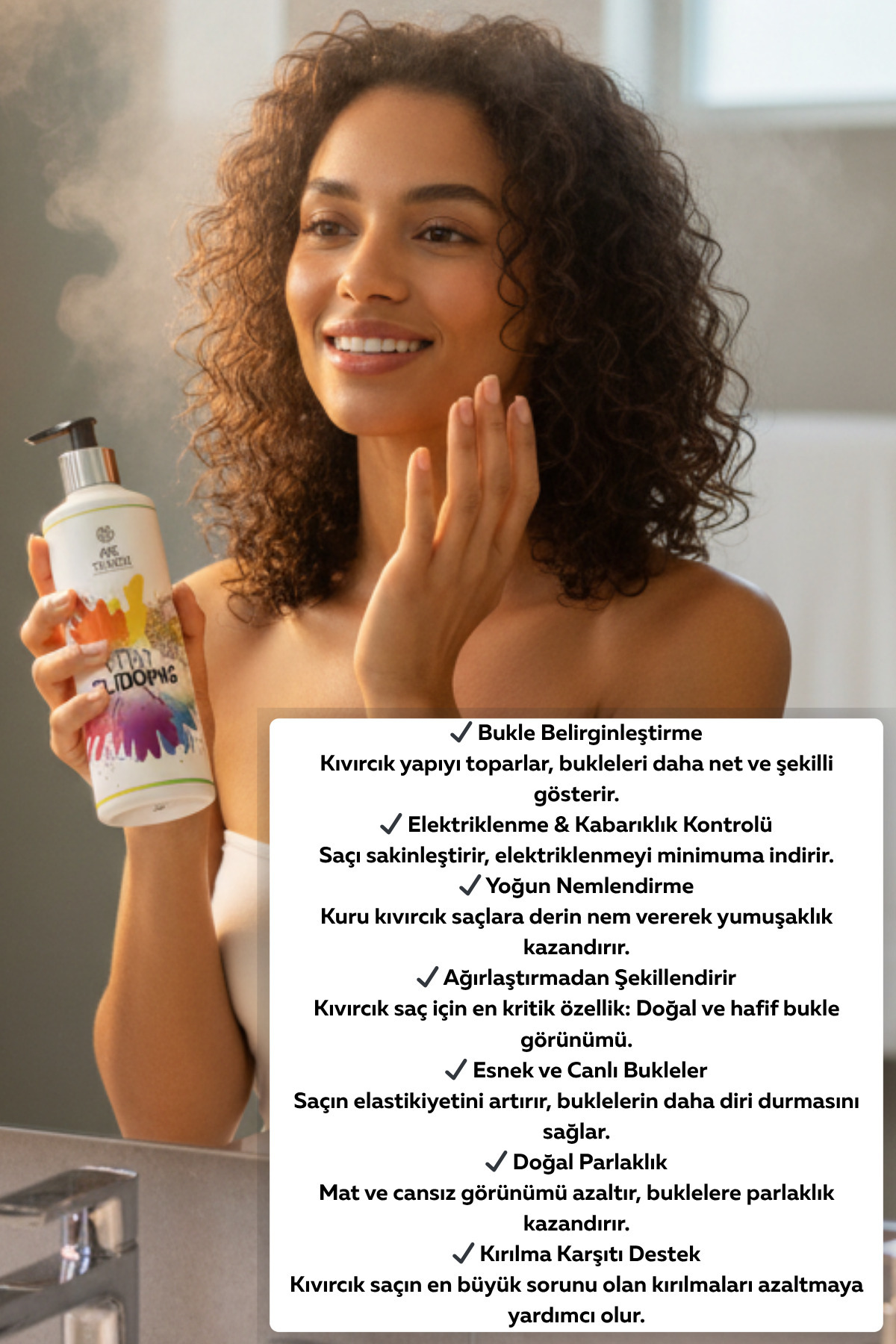Curly Pudding - Kıvırcık Saçlar İçin Bukle Belirginleştirici Durulanmayan Saç Kremi 500 ml — 56 — تصویر 4 از 6