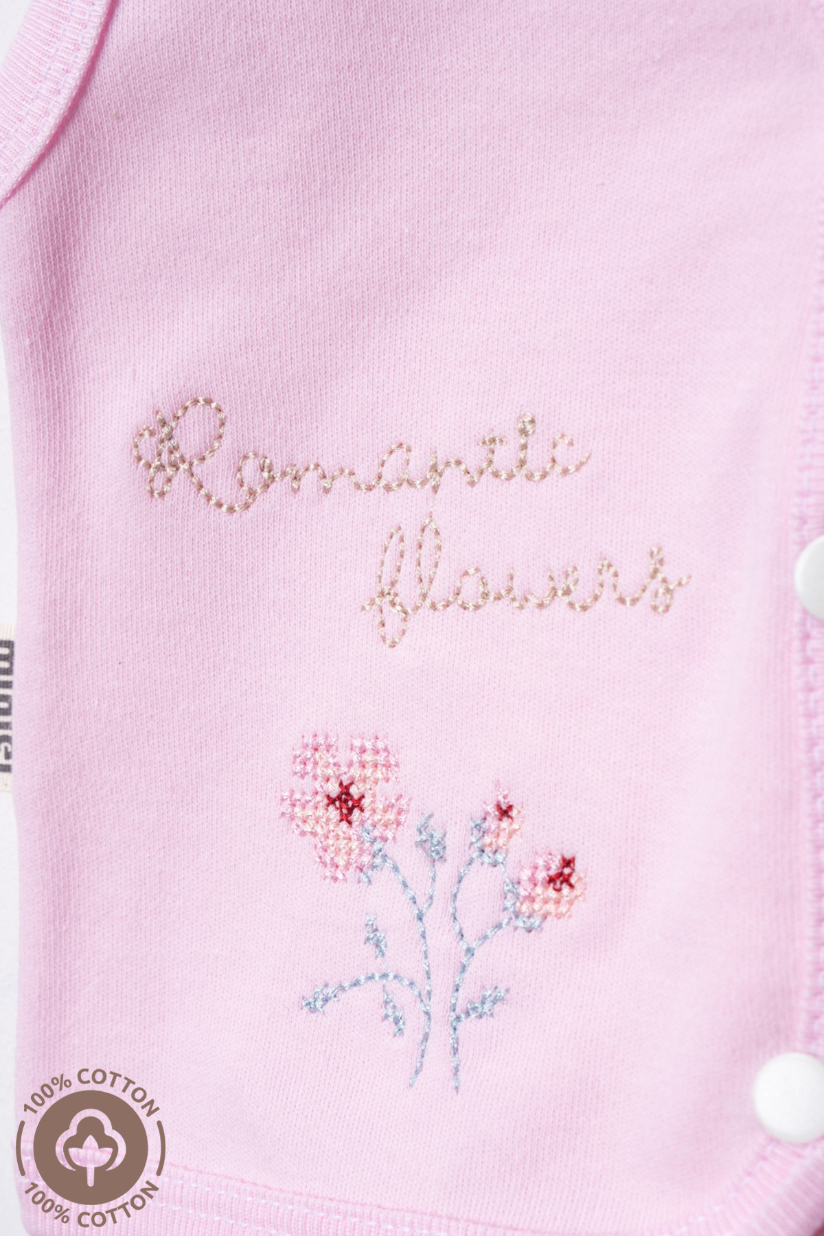 Miniel Unisex Bebek Kanaviçe Tavşan Nakışlı Organik Pamuklu 3-6-9 Ay 3Lü Penye Bebek Yelek Set fotoğrafı 6 (önizleme)