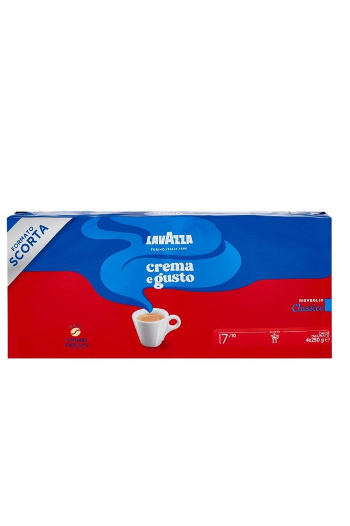 LavAzza Italian coffee Crema e Gusto Classico 4 x 250g