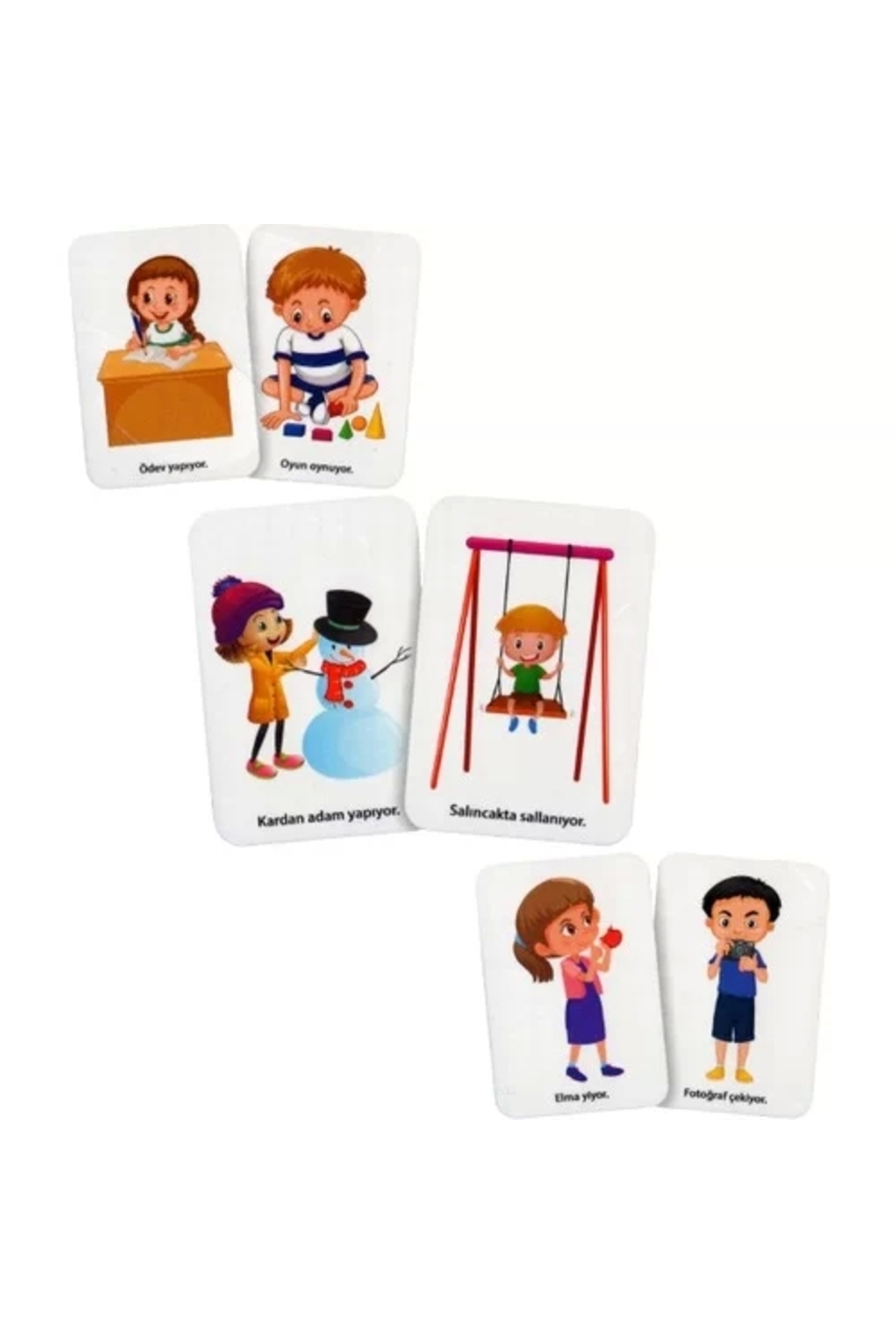 CA Games Eylem Kartları Eğitici Bilgi Kartları 64 Kart fotoğrafı 2 (önizleme)