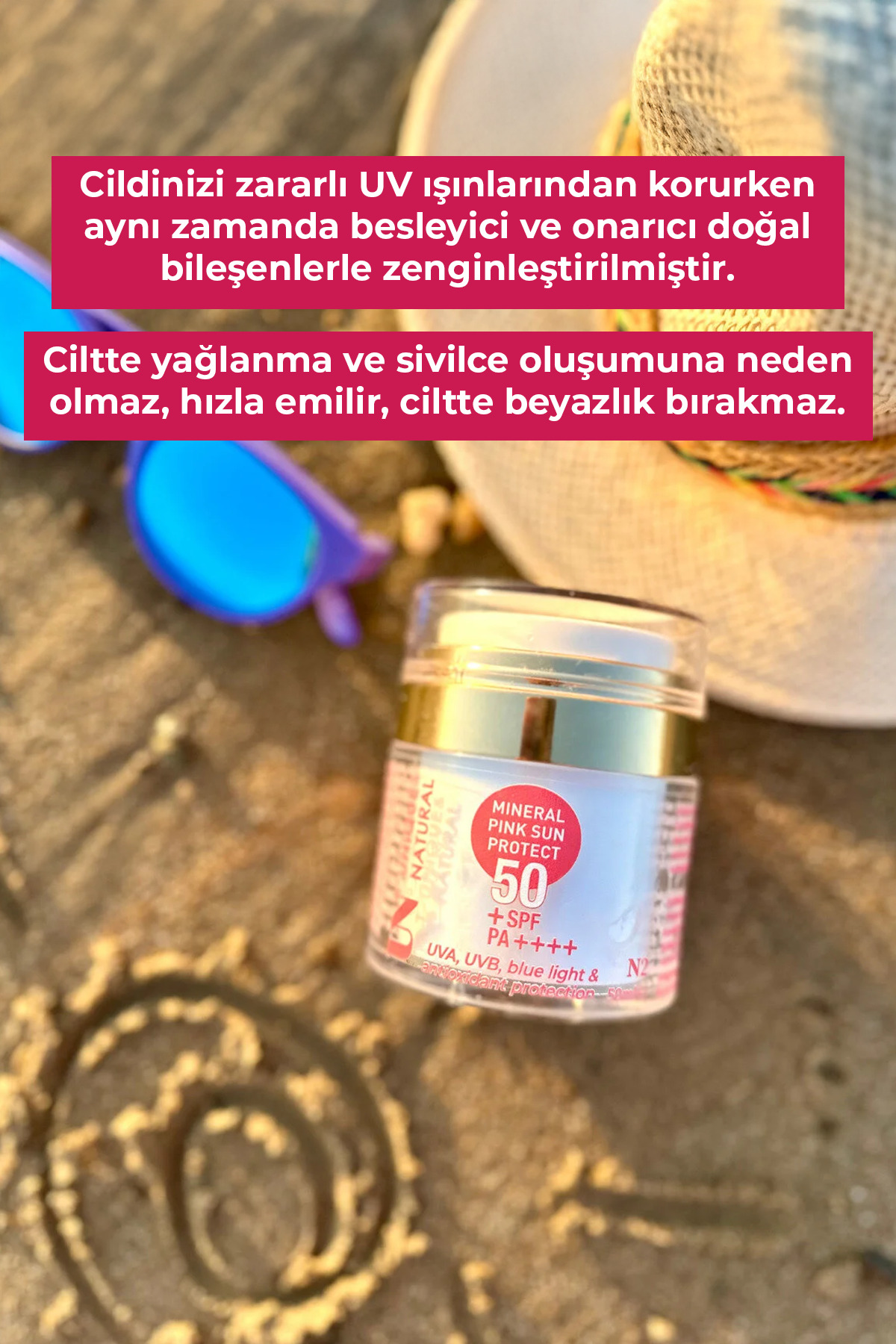 کرم ضد آفتاب مینرال پینک با SPF 50 — 8684298952443 — تصویر 2 از 6