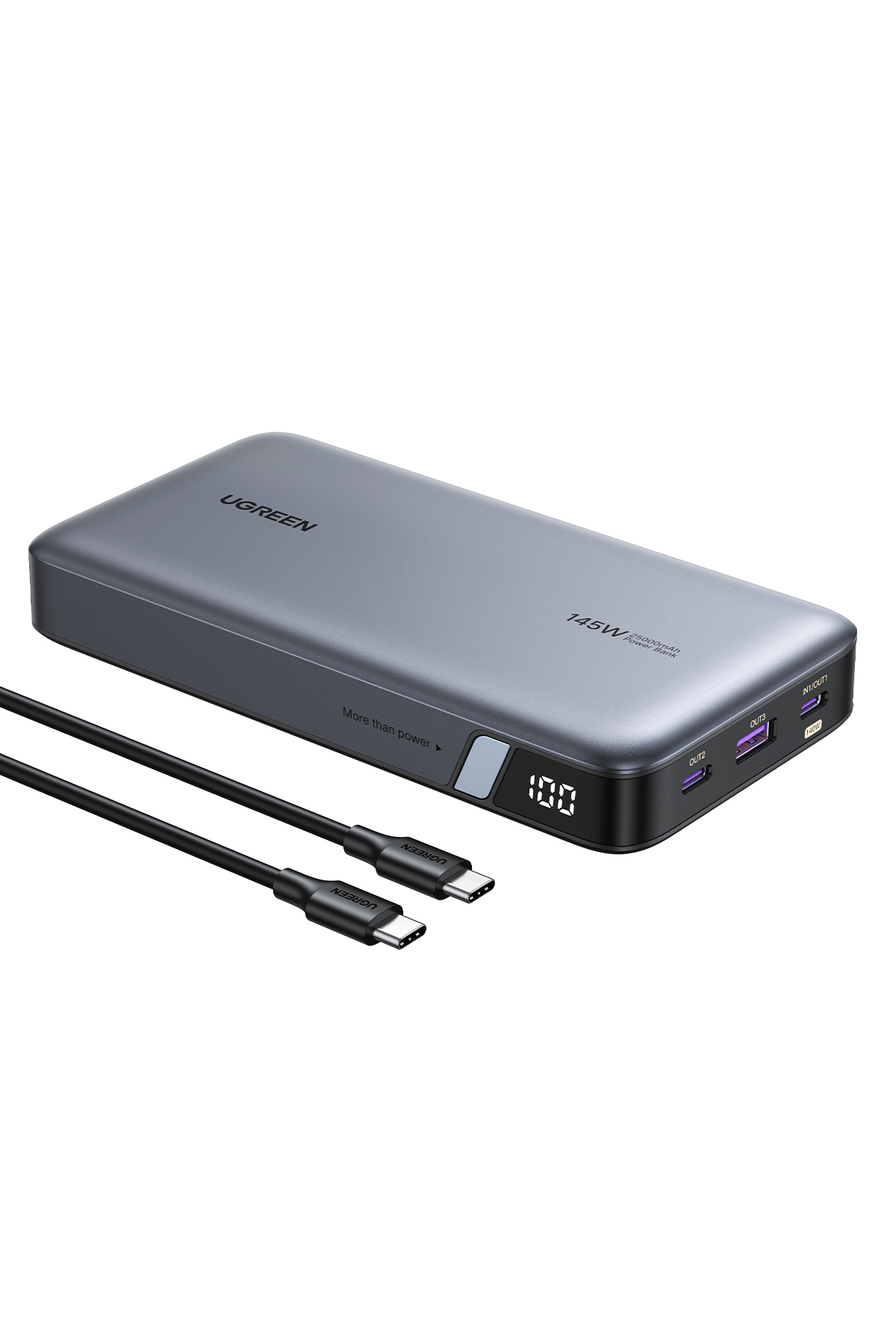 Ugreen 25.000mAh 145W PD QC Led Göstergeli Taşınabilir Hızlı Şarj