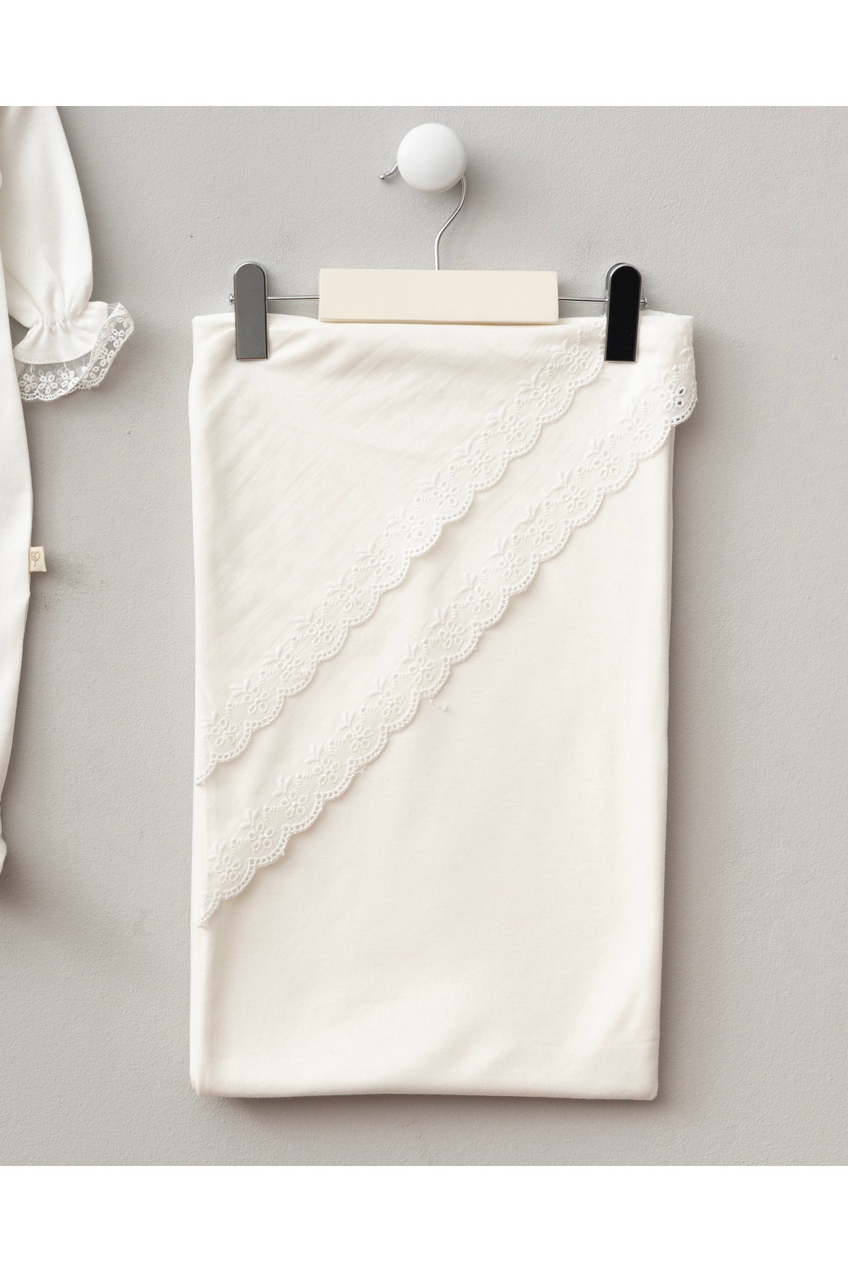 Mert Baby Flora 3'lü Organik Hastane Çıkış Seti %100 Pamuk Yenidoğan Kız Bebek fotoğrafı 7 (önizleme)