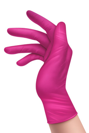 Nitril Pembe Pudrasız Muayene Eldiveni 100’lük Kutu S BEDEN