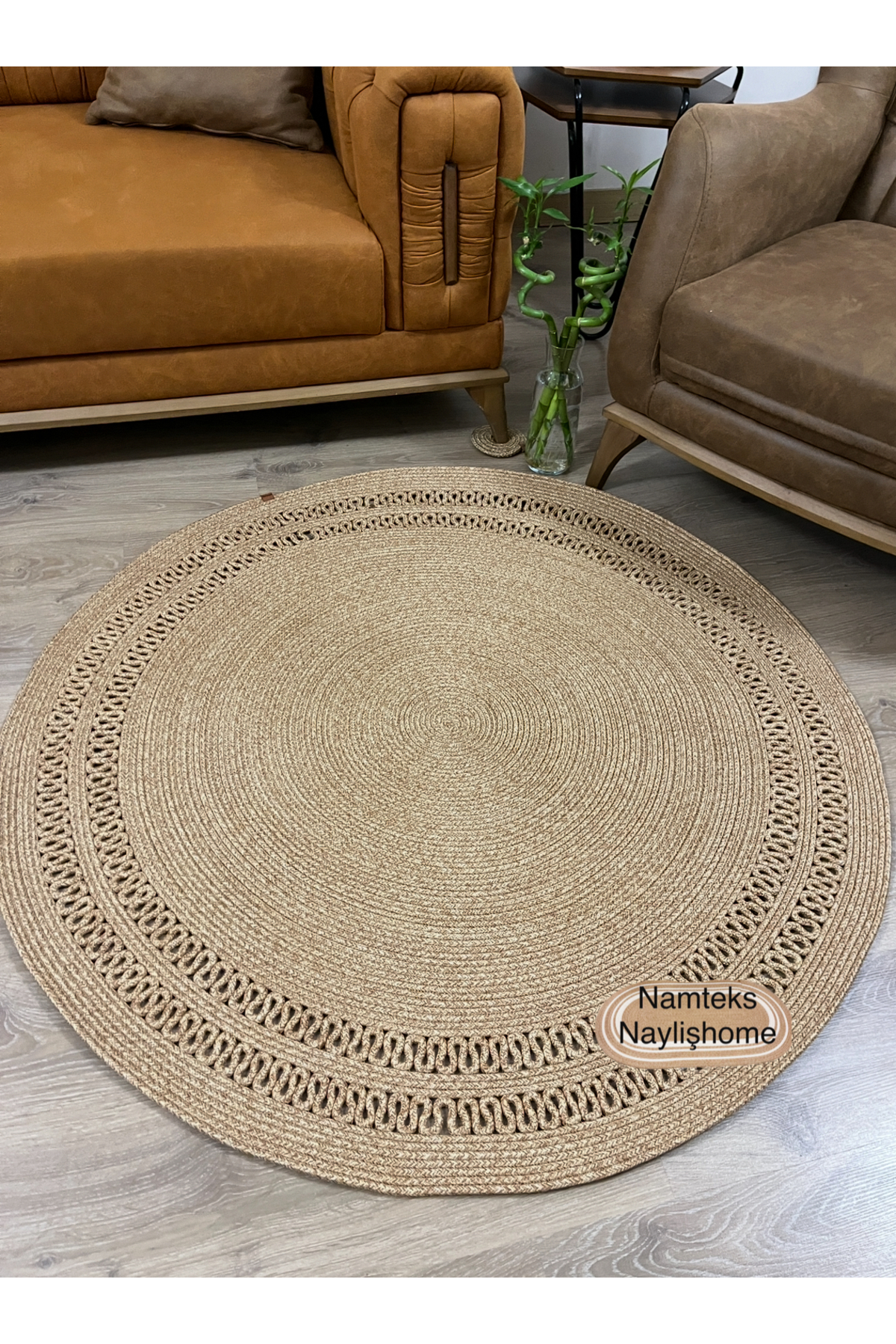Jute Wicker Bathroom Kitchen Living Room Mat Modern Rug Gift Double Thyricot