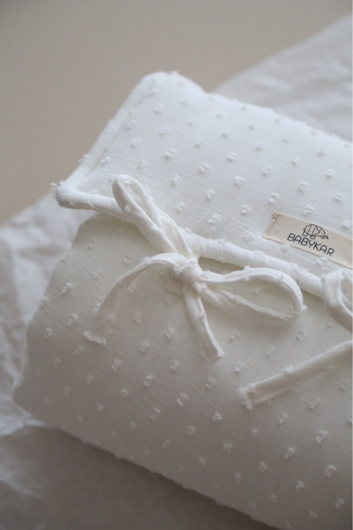 BabyKAR Alt Açma Matı Ponponlu Müslin fotoğrafı 3 (önizleme)