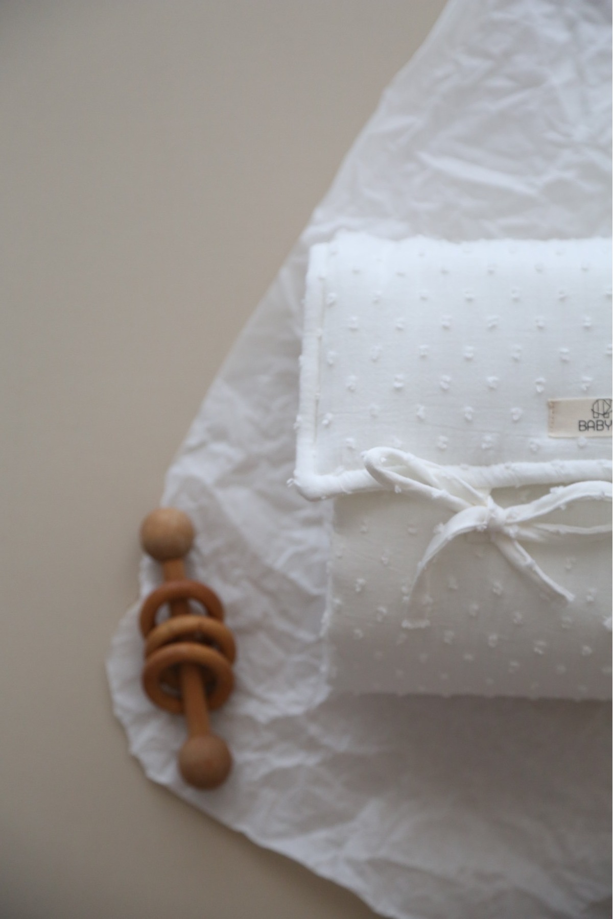 BabyKAR Alt Açma Matı Ponponlu Müslin fotoğrafı 2 (önizleme)