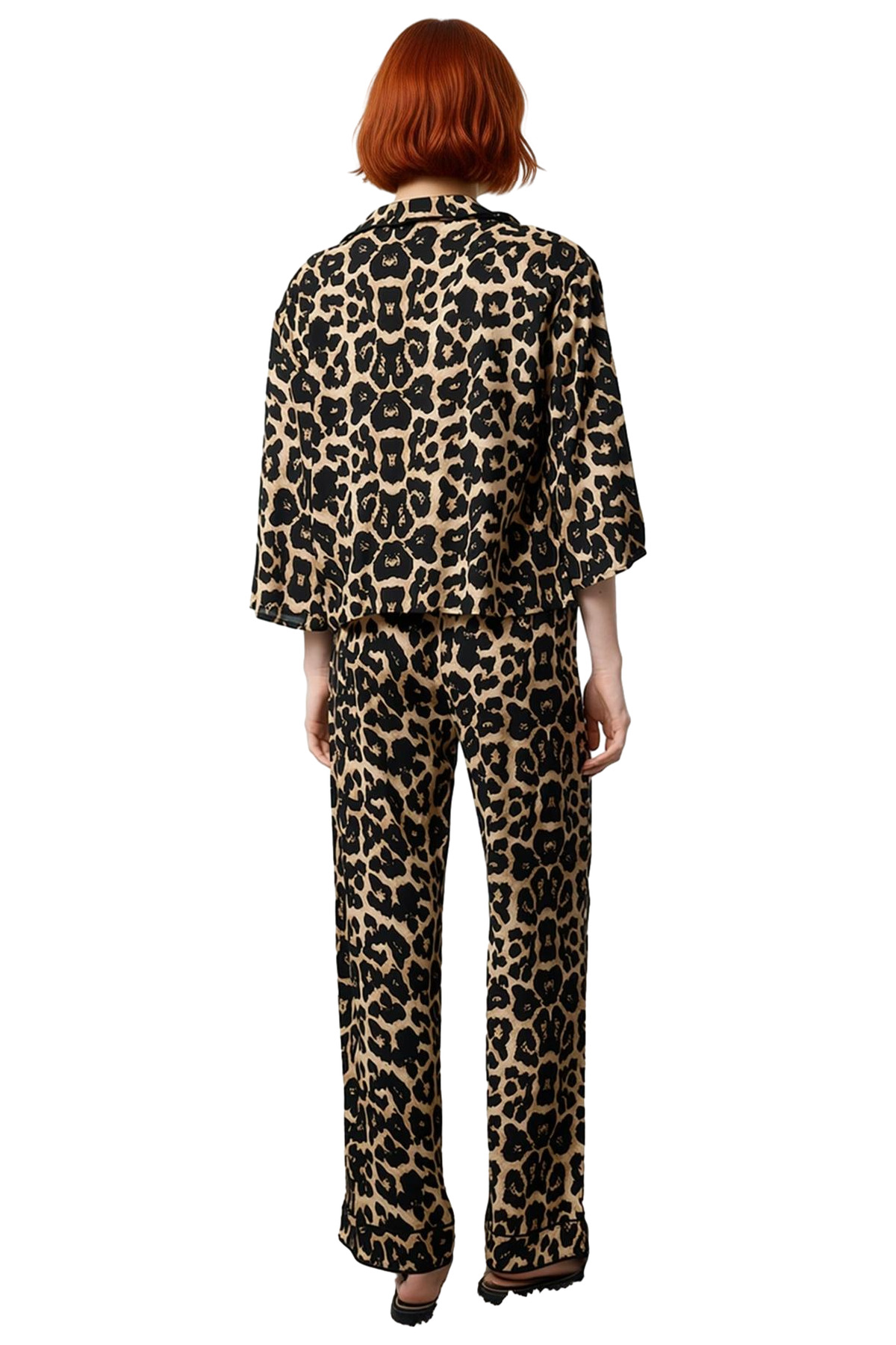 Kadın Viskon Pijama Takımı Shally Dokuma Kışlık Profesyonel Görünüm Günlük Kullanım İçin
