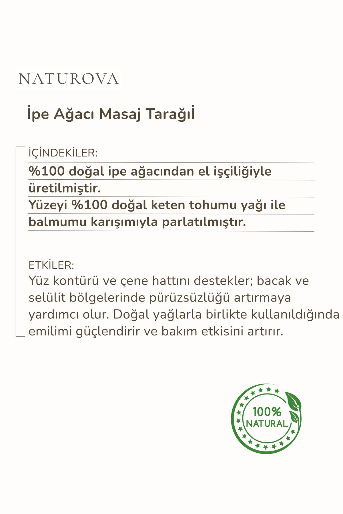 Doğal Ahşap , Lenf Drenaj Masaj Aleti — sellitmasaj — تصویر 6 از 6