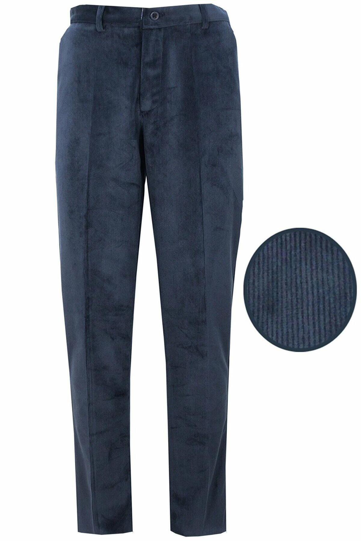 Genel Markalar  ı Erkek Kadife Pantolon - Lacivert - Görsel 2
