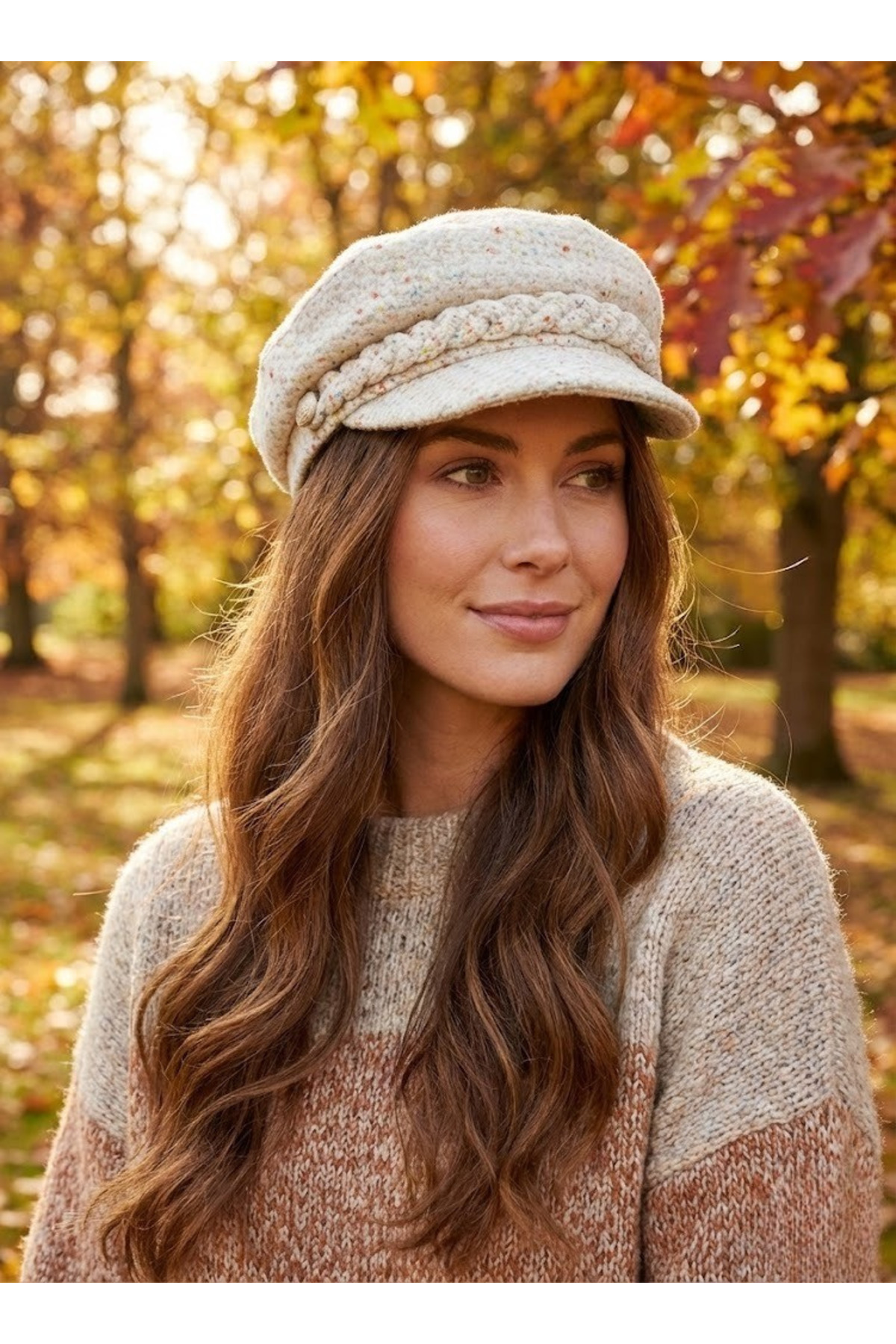 OnMyHead Kadın Kaşe Kaptan Kasket