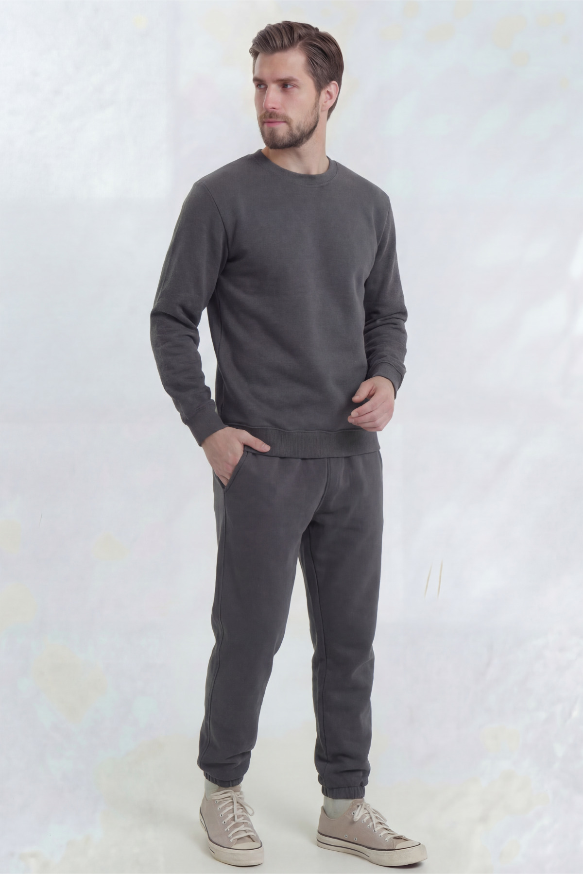 شلوار گرمکن  Erkek-Eşof.T-Sıfır yaka
