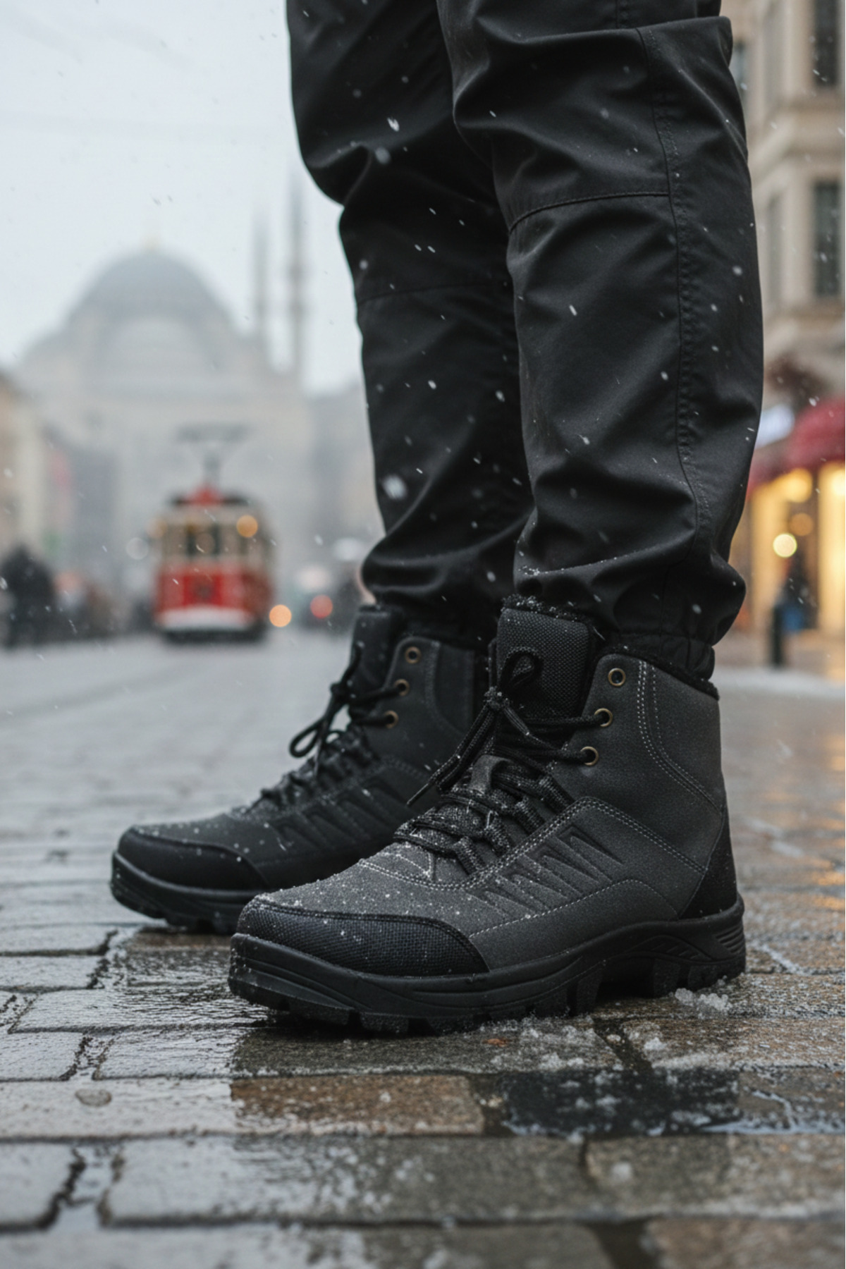 Endurstep Soğuk Kışlık Erkek Outdoor Trekking Kar Botu