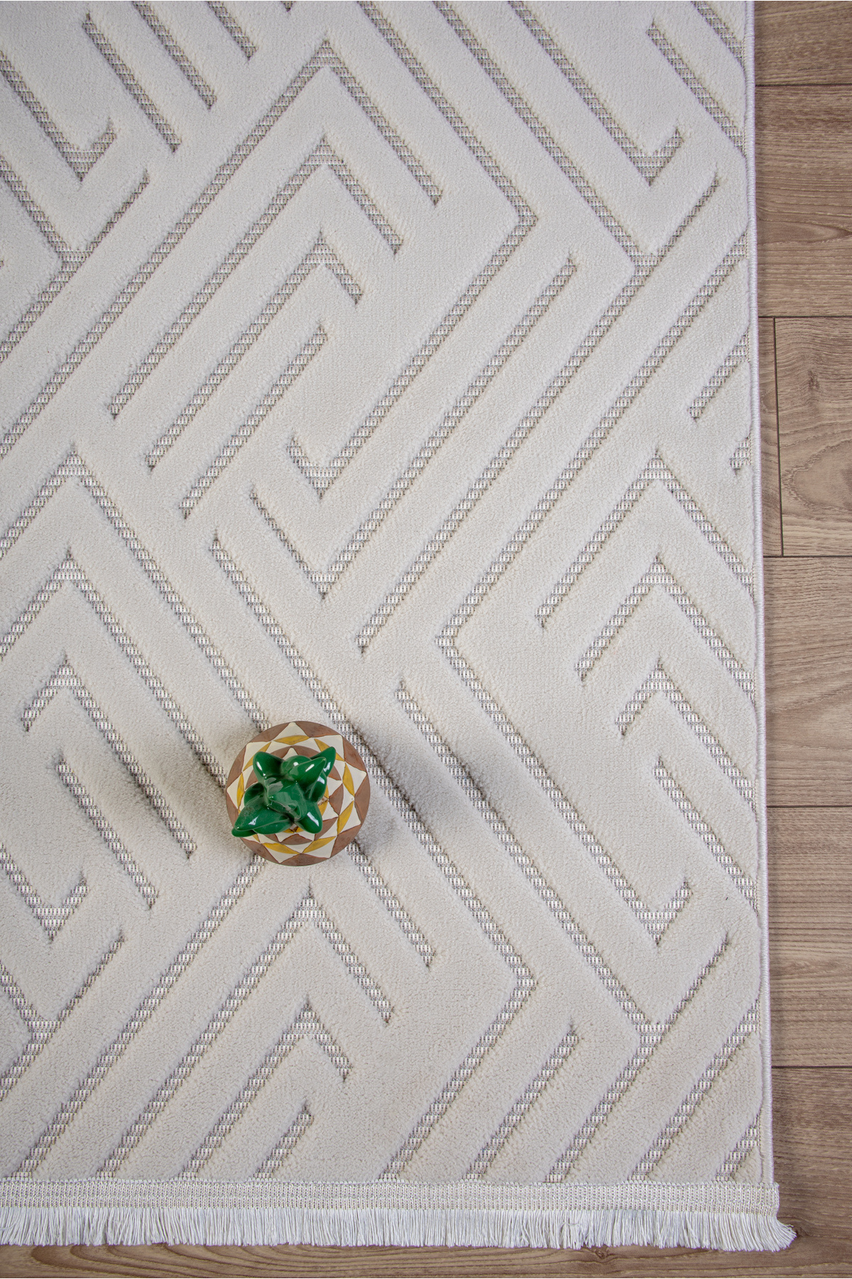 Cream Sisal Curl Woven Straw Machine Rug Fringed Anti-Slip Living Room Kitchen Kids Room Trough