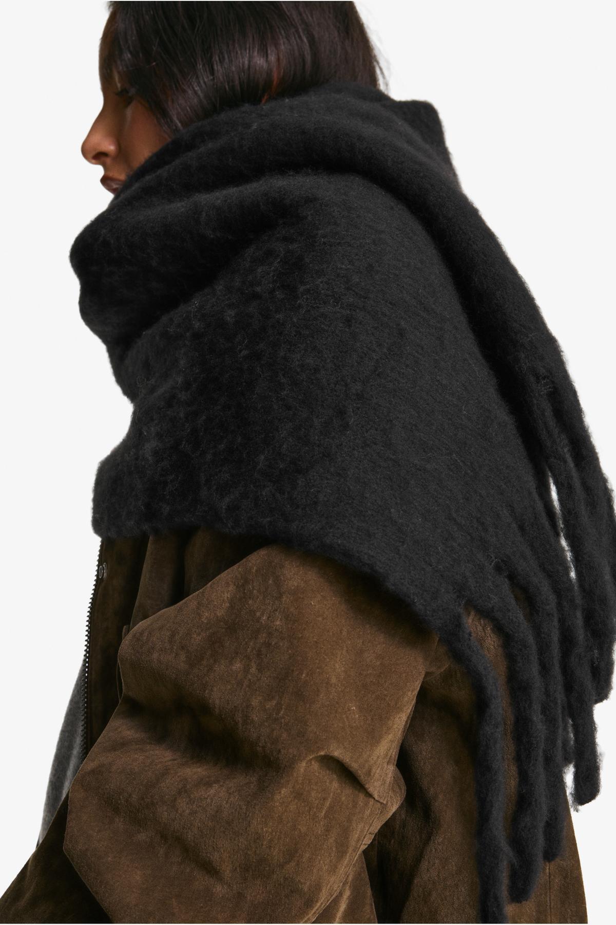 Bershka Düz renkli şal