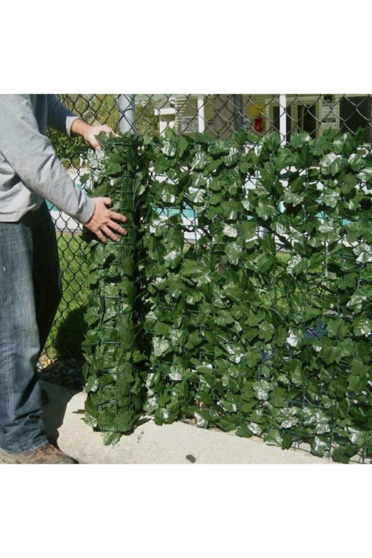 Roll Fence Plex Decorative Ivy Fence 1 Meter Height 3 Meter Length 2.85 Cm Net Size