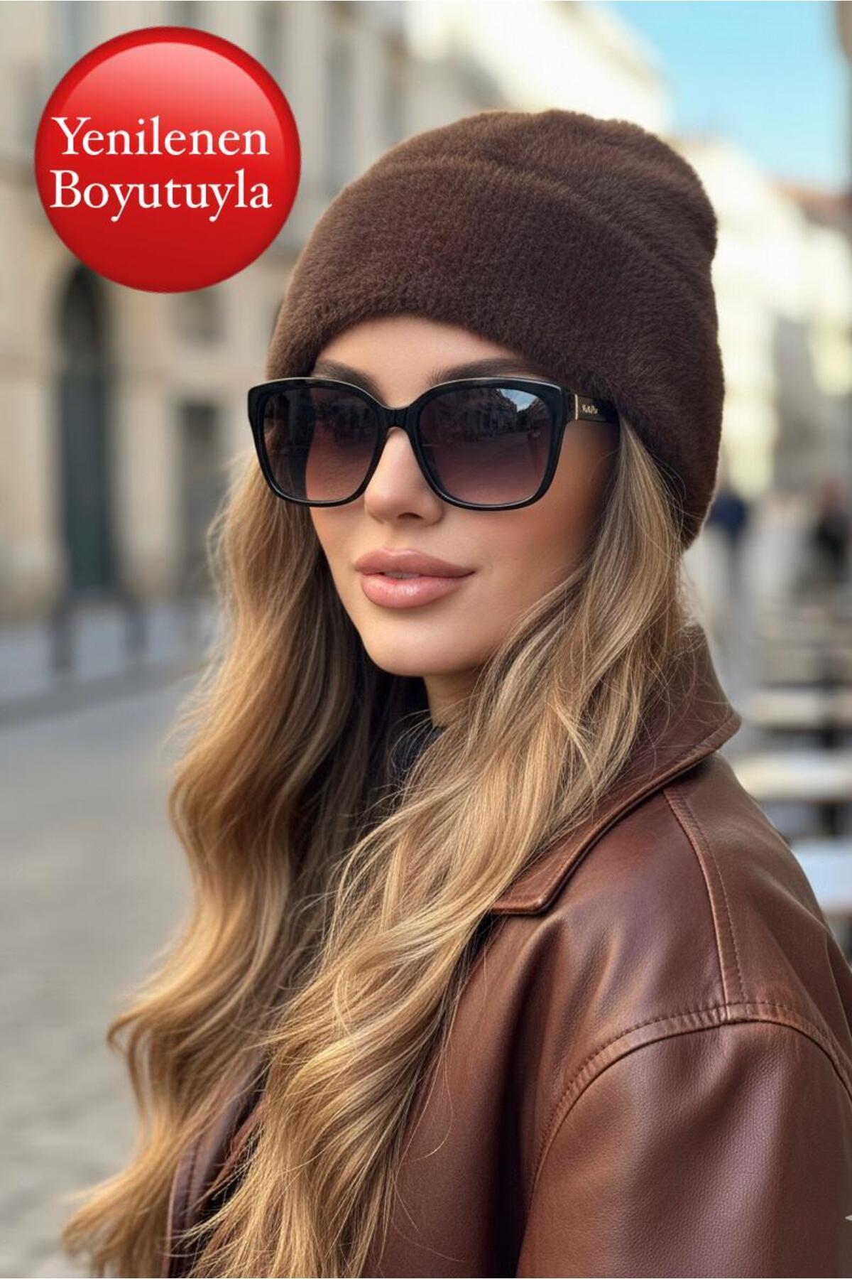 Goldmine Kadın Yumoş Tüylü Bere Kahverengi