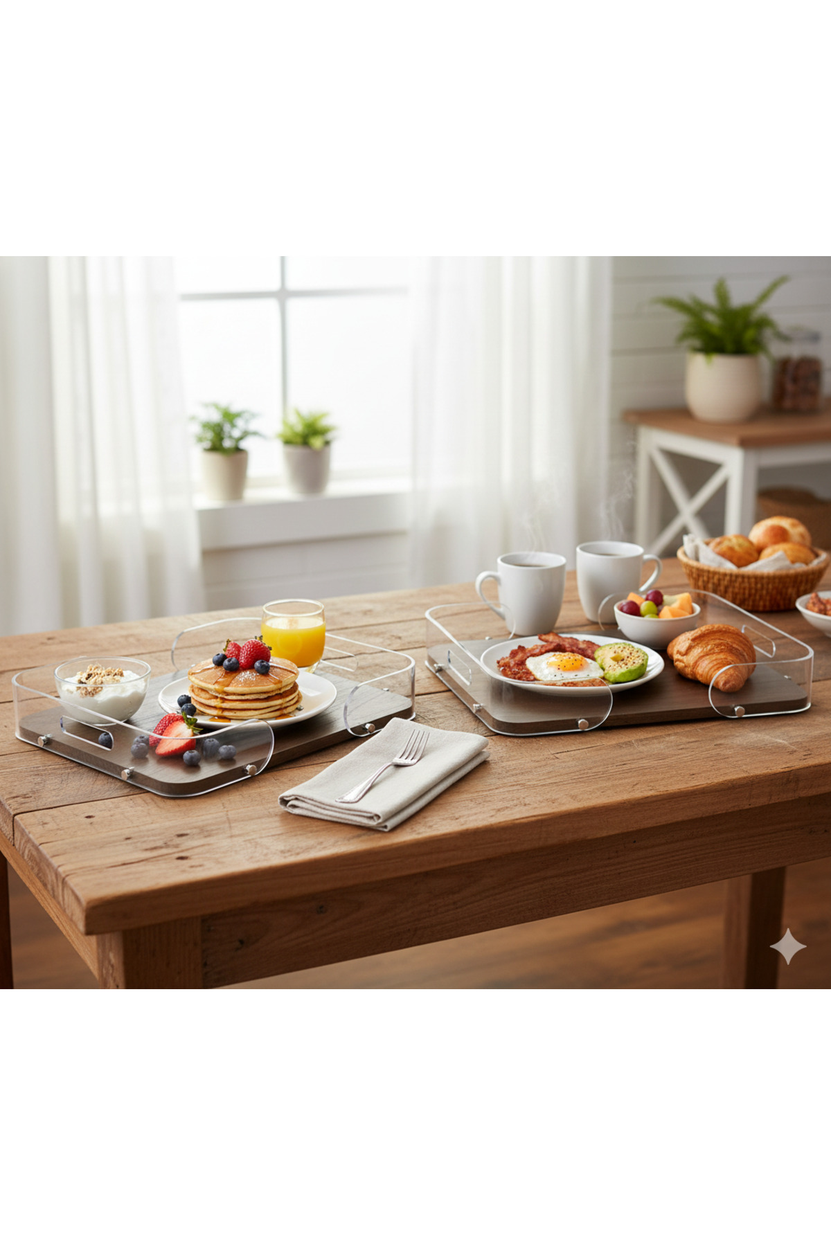 طقم صواني تقديم متعددالاستخدامات بتصميم مثالي