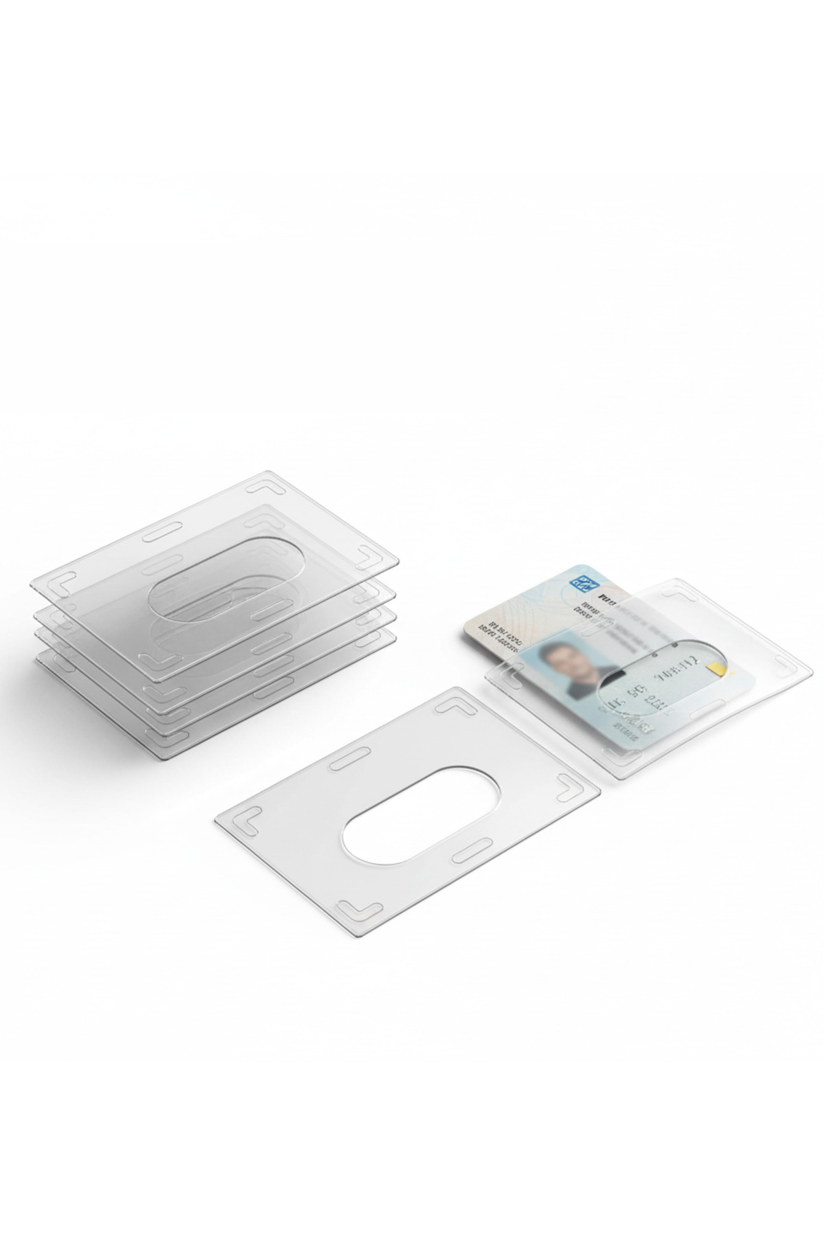 Transformacion 5’li PVC Kartlık, Ehliyet, Kimlik, Kredi Kartı Koruyucu Şeffaf Plastik Kılıf 427980 görsel 3