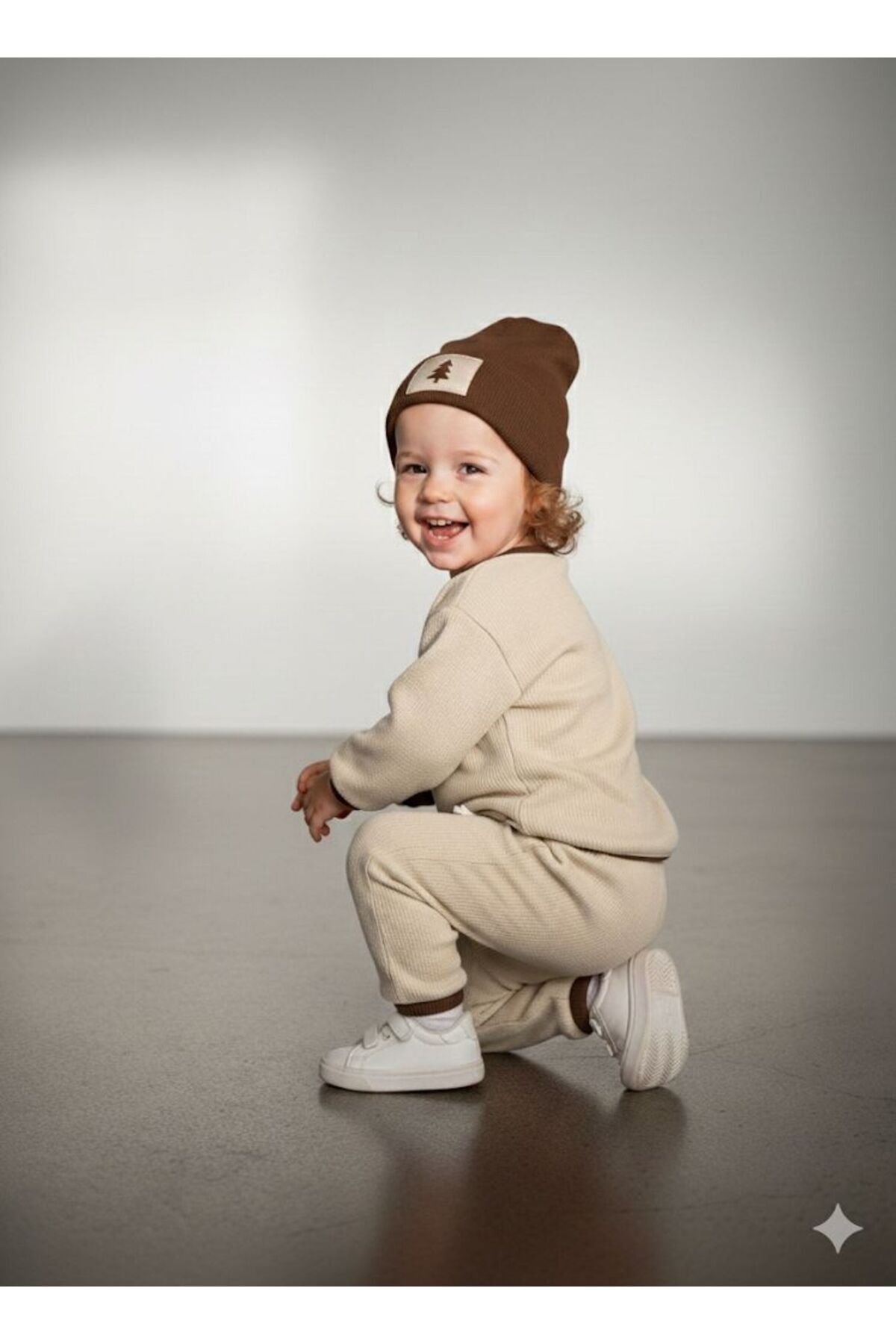 Kuğu Baby Unisex Waffle Bereli Üçlü Takım fotoğrafı 4 (önizleme)