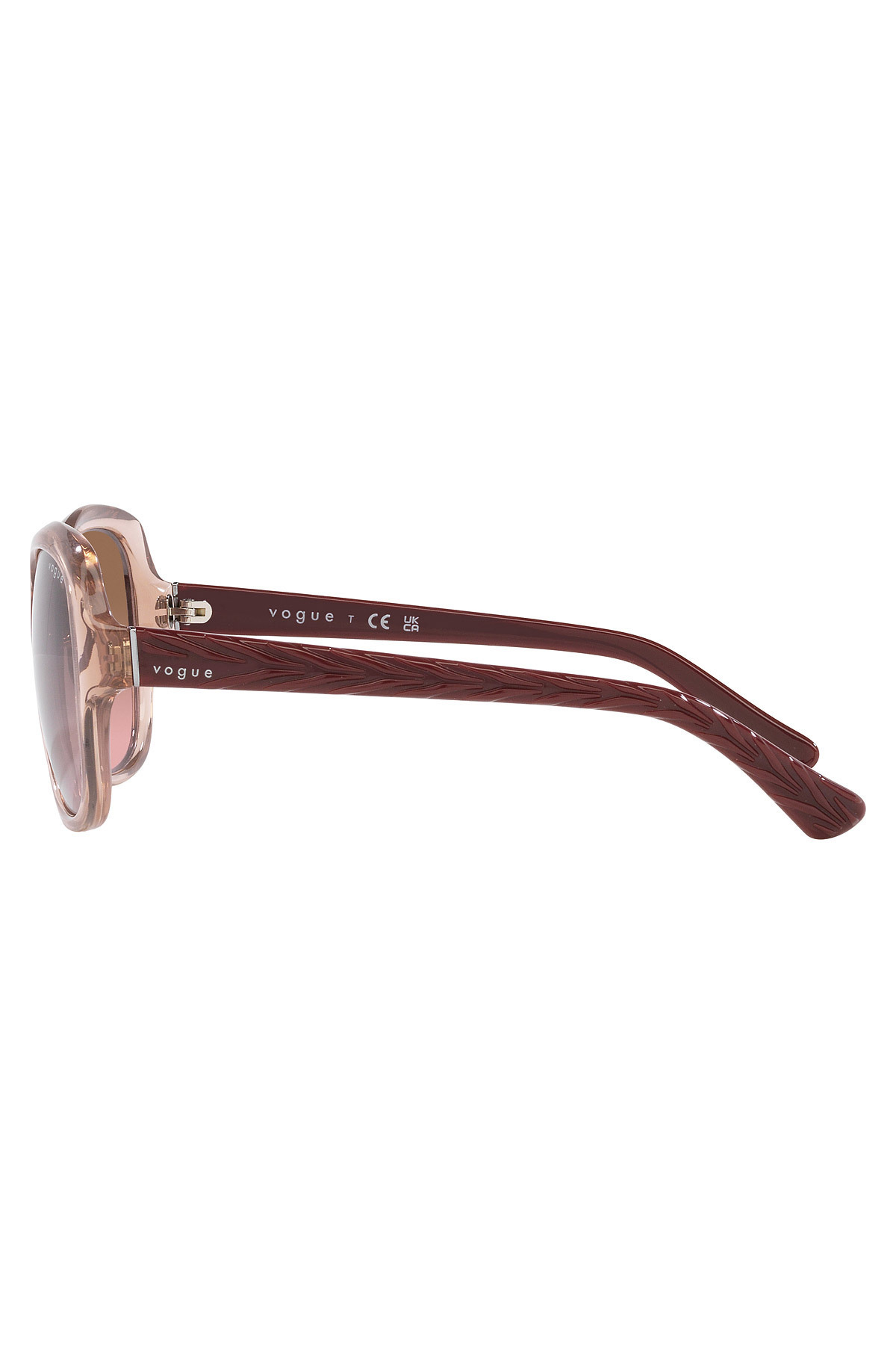 Occhiali Da Sole Donna VOGUE VO2871S – Rosa Trasparente E Lenti Sfumate Marroni, 56 Mm - Foto 4