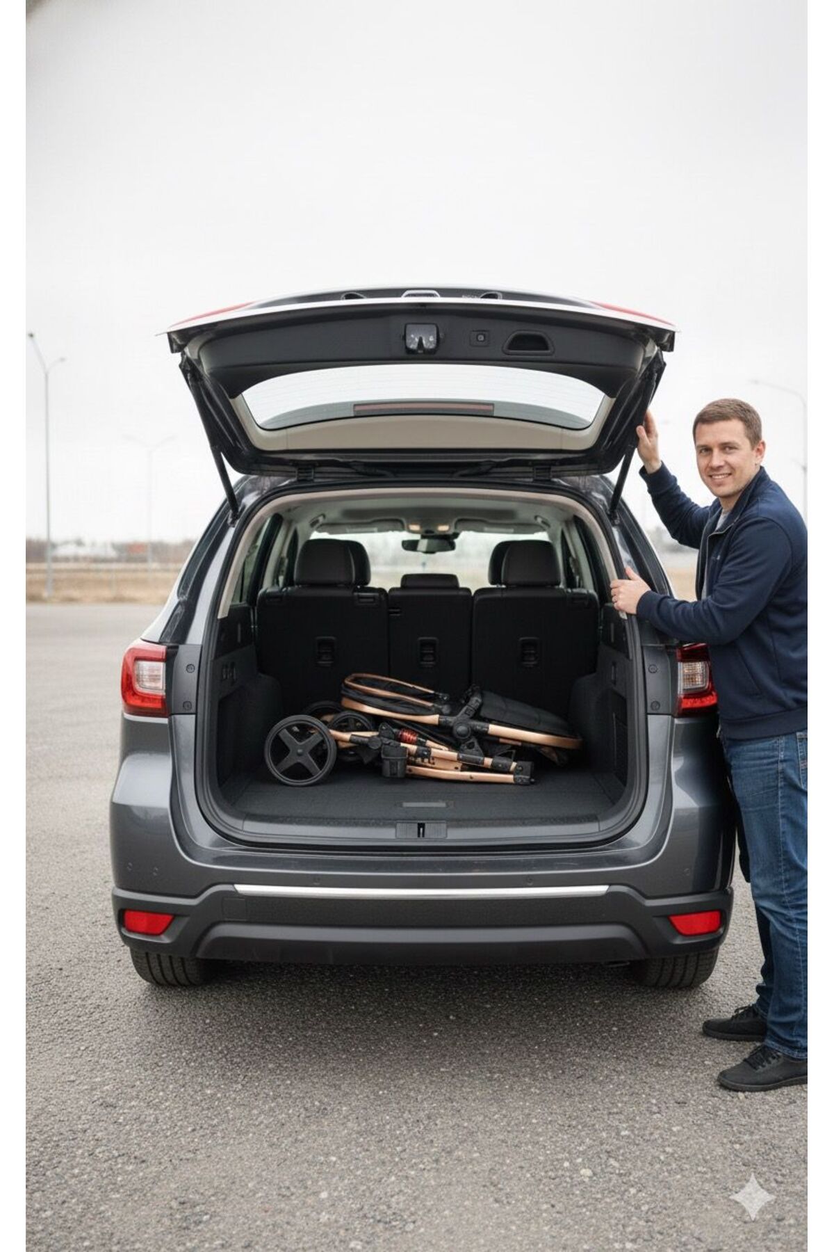 Mamma MARKA JOELL TRV 6 in 1 Yeni Nesil Mama Tablalı Çift Yönlü Amortisörlü Travel Sistem Bebek Arabası fotoğrafı 6 (önizleme)