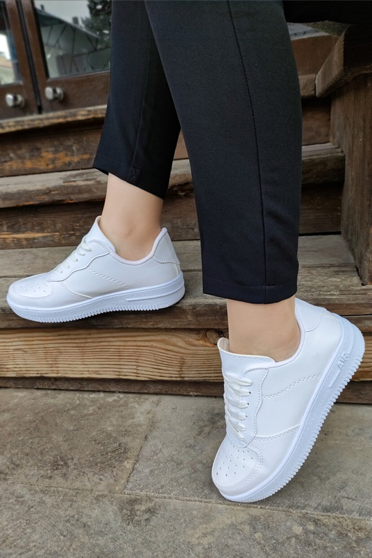 BEYAZ Prego Günlük Rahat Yürüyüş Unisex Spor Ayakkabı Aır V2 görsel 2