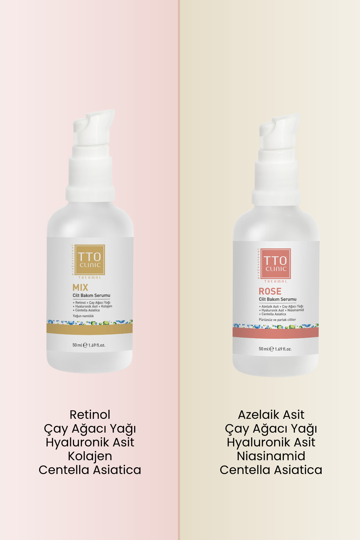 Yaşlanma ve Kızarıklık Karşıtı Bakım Seti- Gençlik Serumu + Rose Serum — 86801450850670 — تصویر 3 از 5
