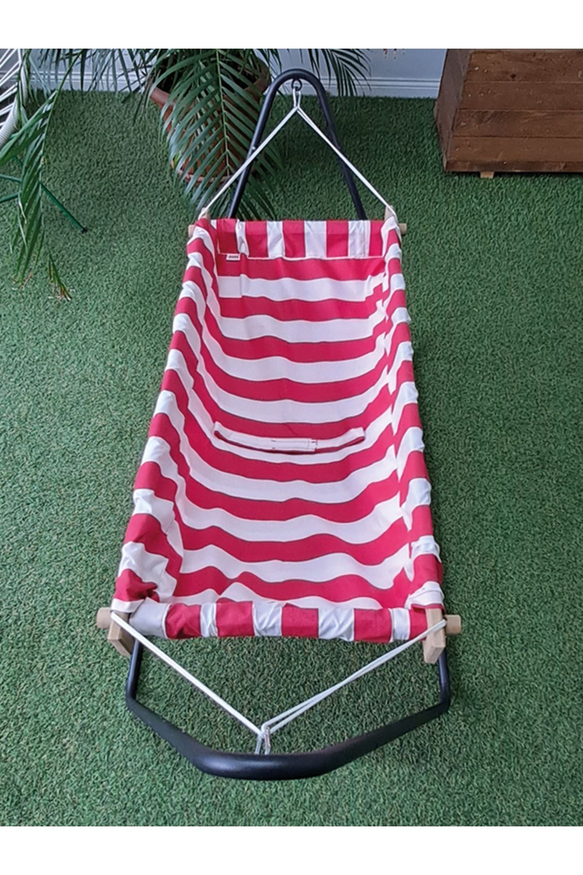 Svava Ahşap Bebek Hamak Beşik Salıncak - Portatif Hamak Beşik fotoğrafı 4 (önizleme)