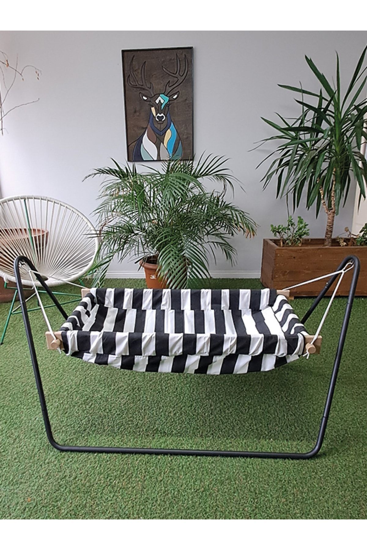 Svava Ahşap Bebek Hamak Beşik - Portatif Hamak Beşik fotoğrafı 2 (önizleme)