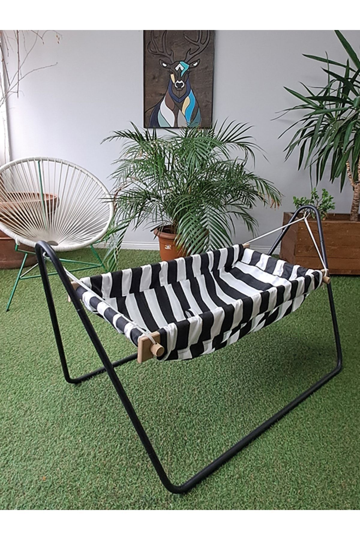 Svava Ahşap Bebek Hamak Beşik - Portatif Hamak Beşik fotoğrafı 3 (önizleme)