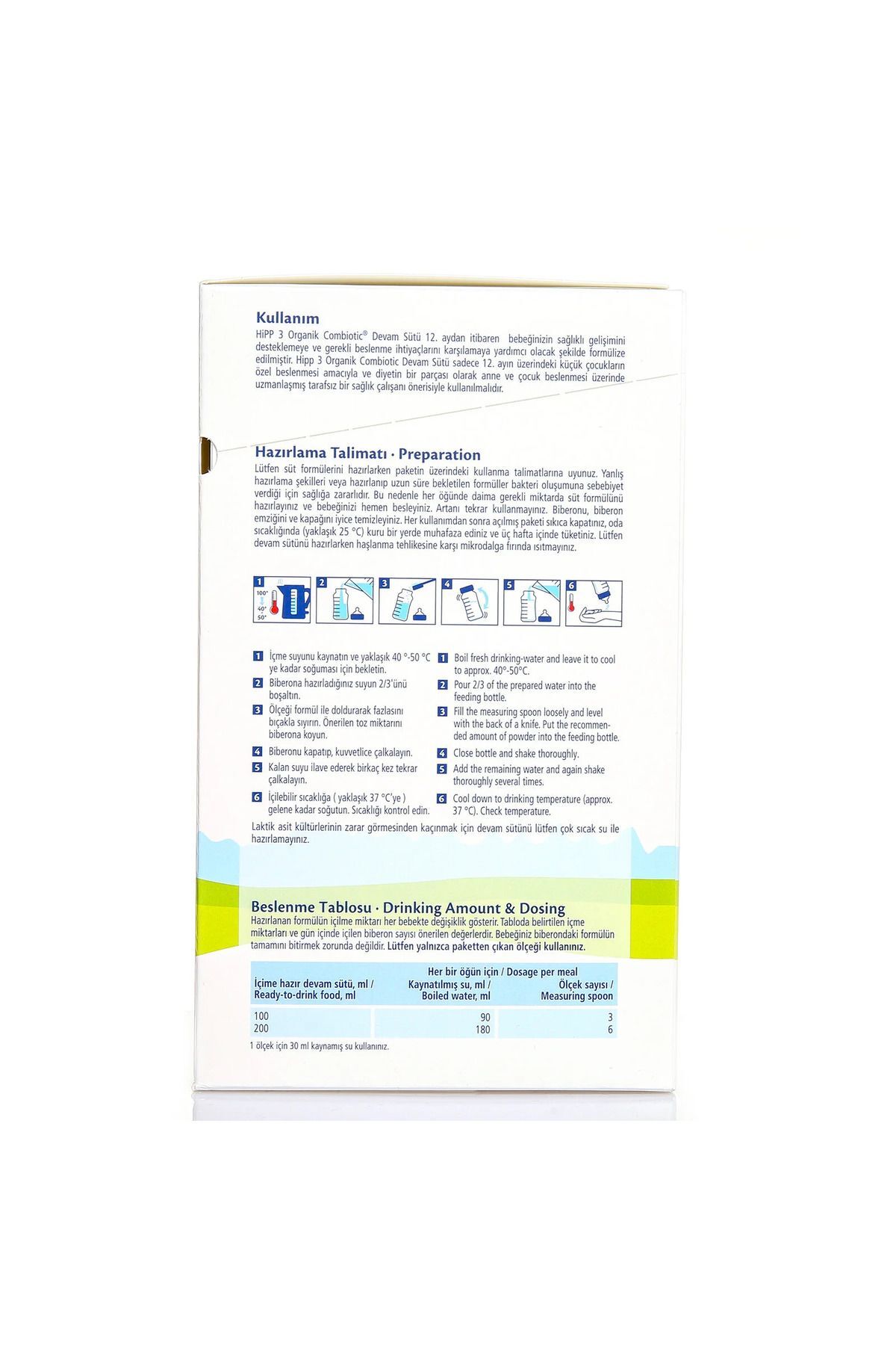 Hipp NO:3 COMBİOTİC DEVAM BEBEK SÜTÜ 800 GR 4 ADET fotoğrafı 7 (önizleme)