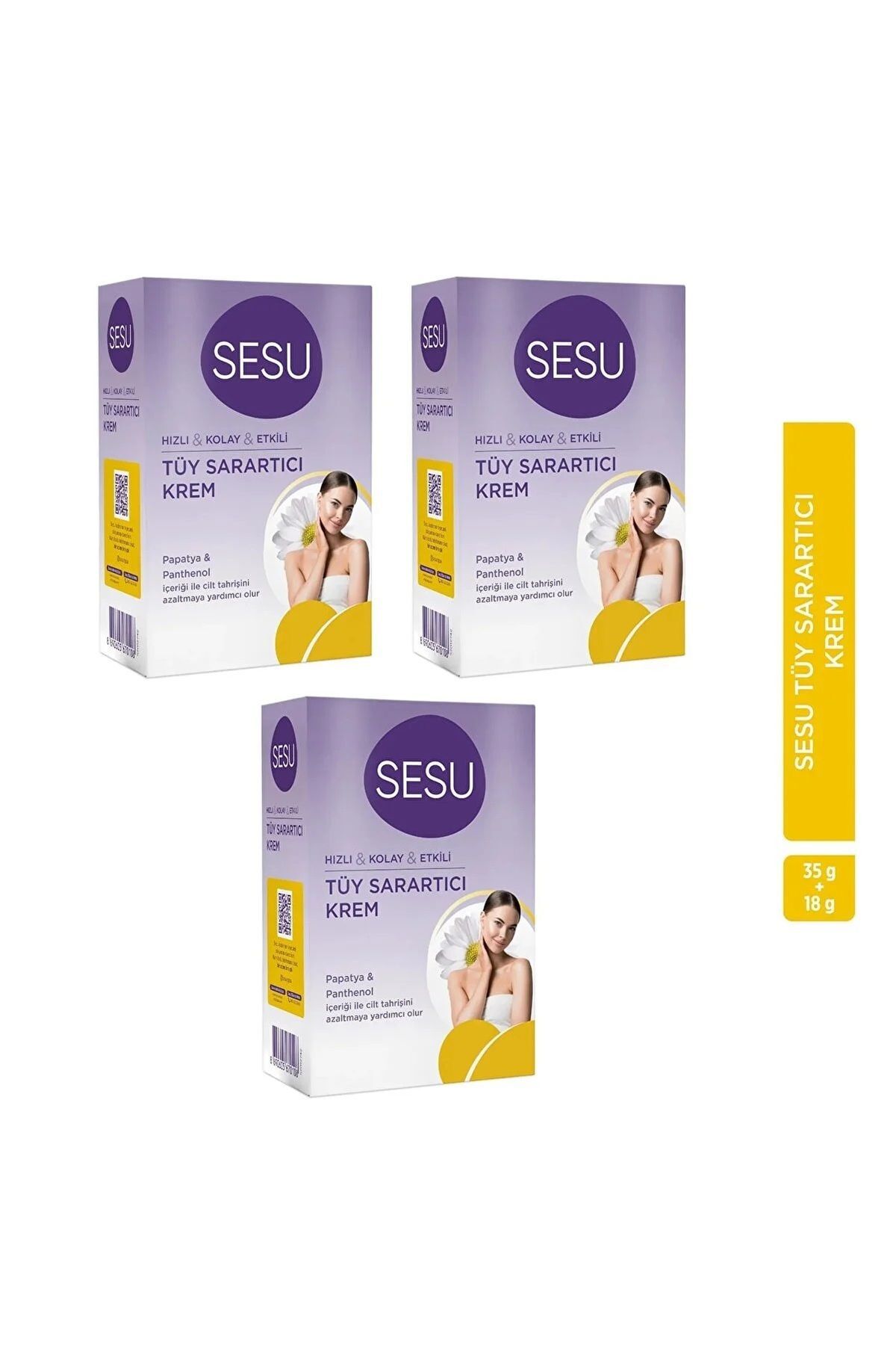 Tüy Sarartıcı Krem 18 gr + 35 gr X 3 Adet — STS3