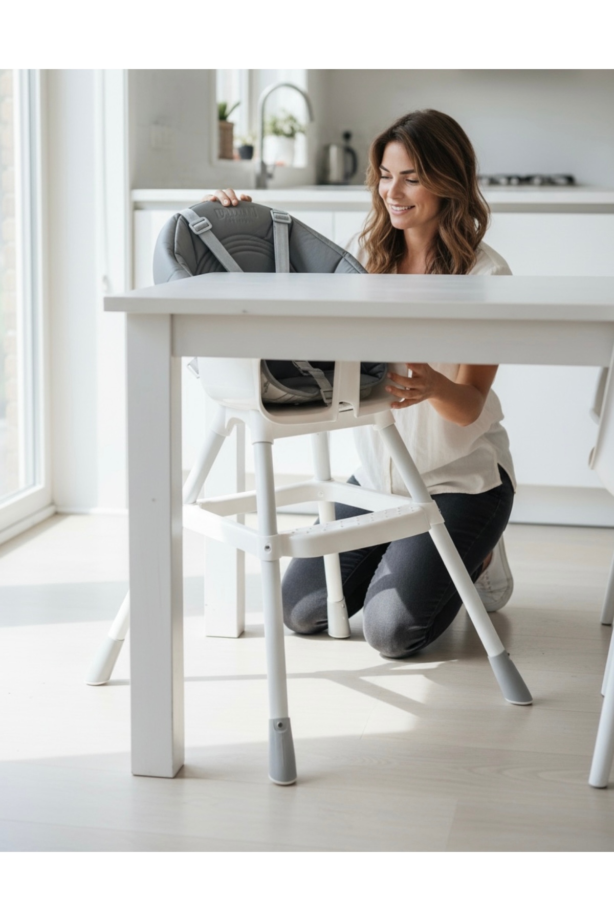 Dolu Nuve Premium mama sandalyesi soft oturma minderli 2025 fotoğrafı 3 (önizleme)