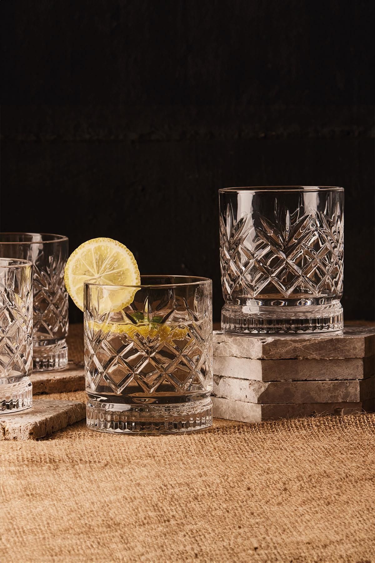 Perotti Kısa Su Bardak 220ml Melony Seri 4Adet