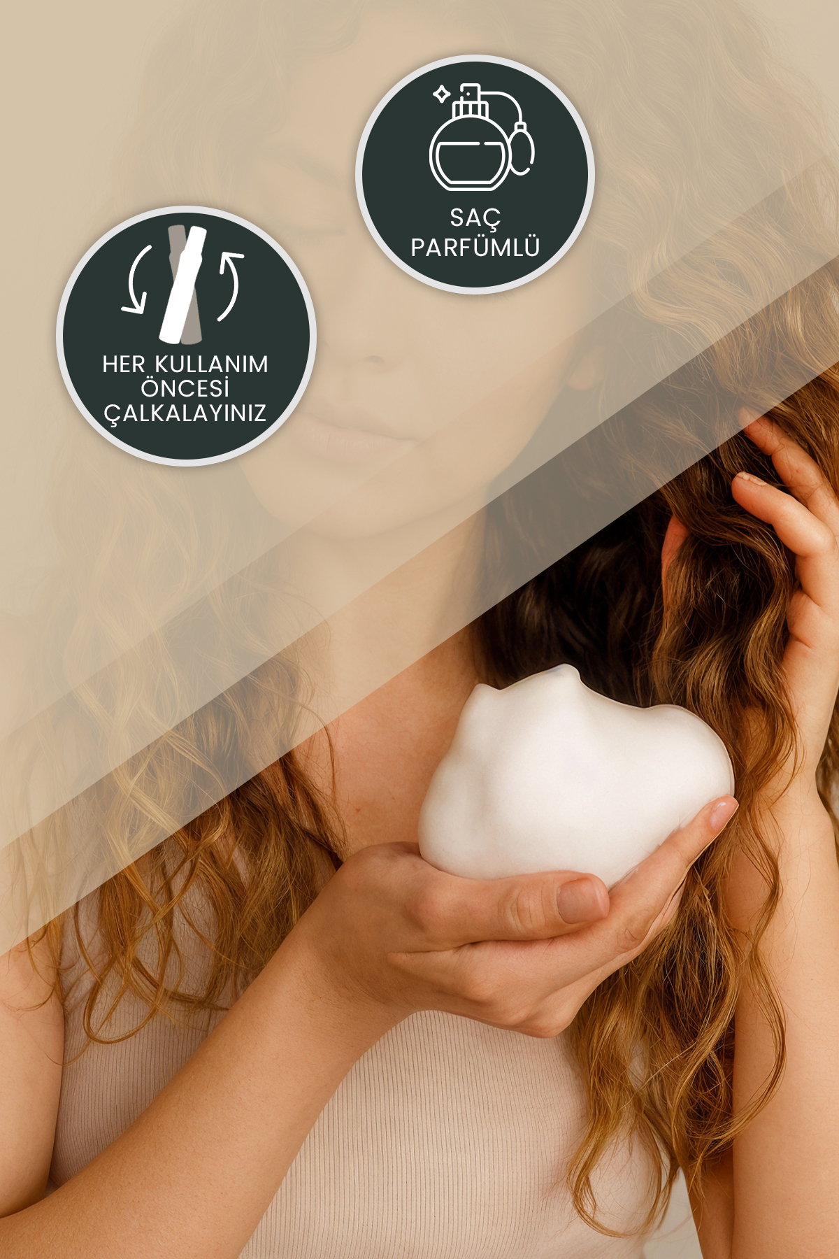 Volumızıng Hair Mousse 200 Ml Yoğun Hacim ve Bukle Belirginleştirici Esnek Tutuşlu Saç Köpüğü — 8684808759302 — تصویر 5 از 5
