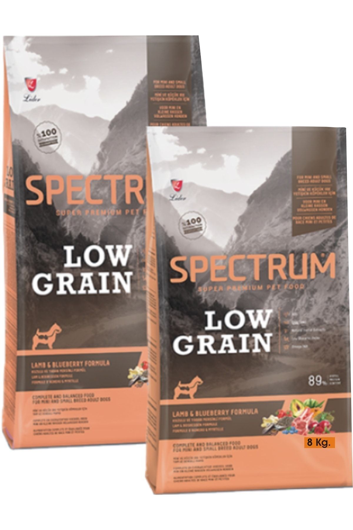 Spectrum Low Grain Kuzu Etli Ve Yaban Mersinli Mini Ve Küçük Irk Yetişkin Köpek Maması 8 Kg