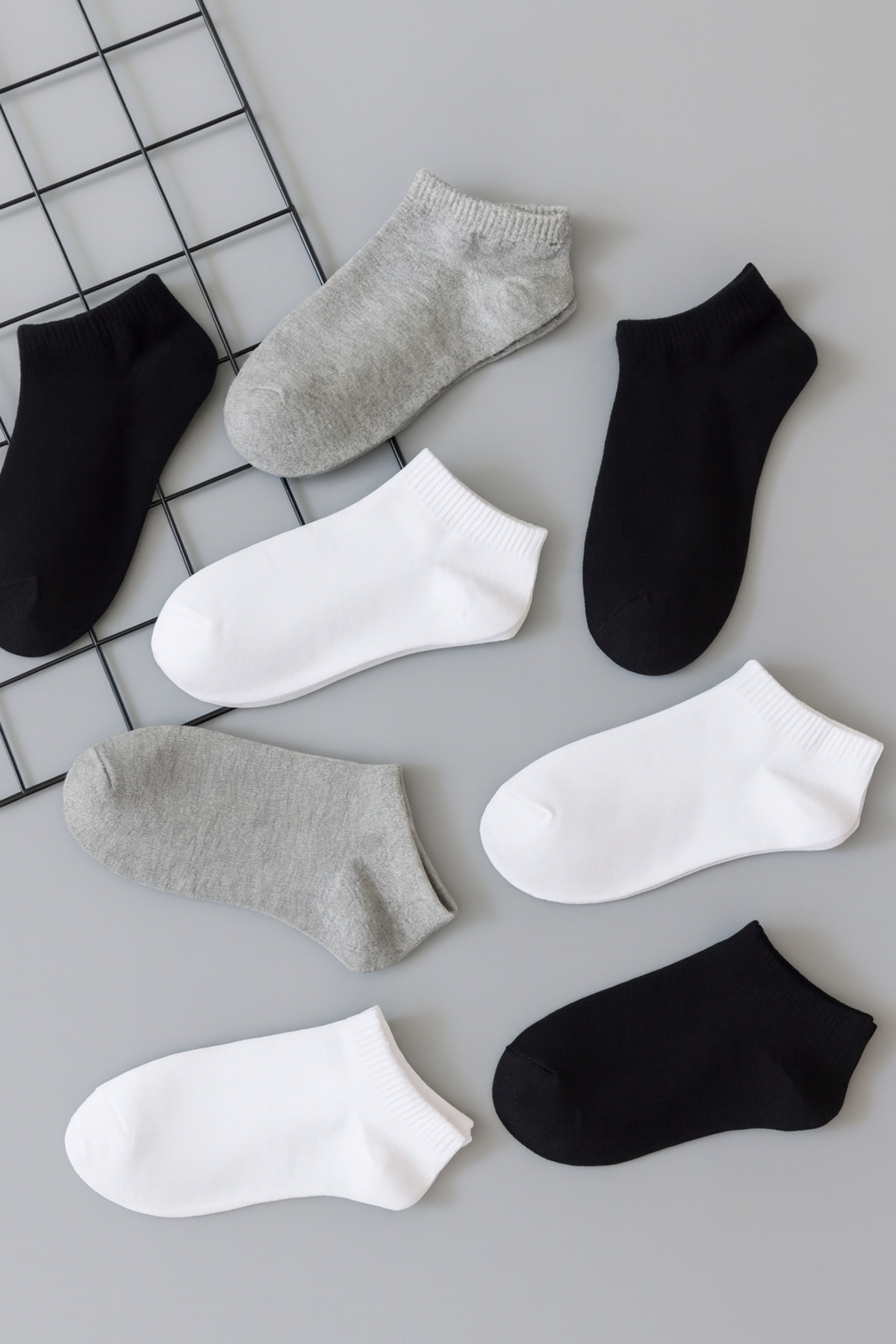 ÇORAP GROSS  Erkek Penye Patik Çorap Asortili Renkler 1 Çift - Görsel 2