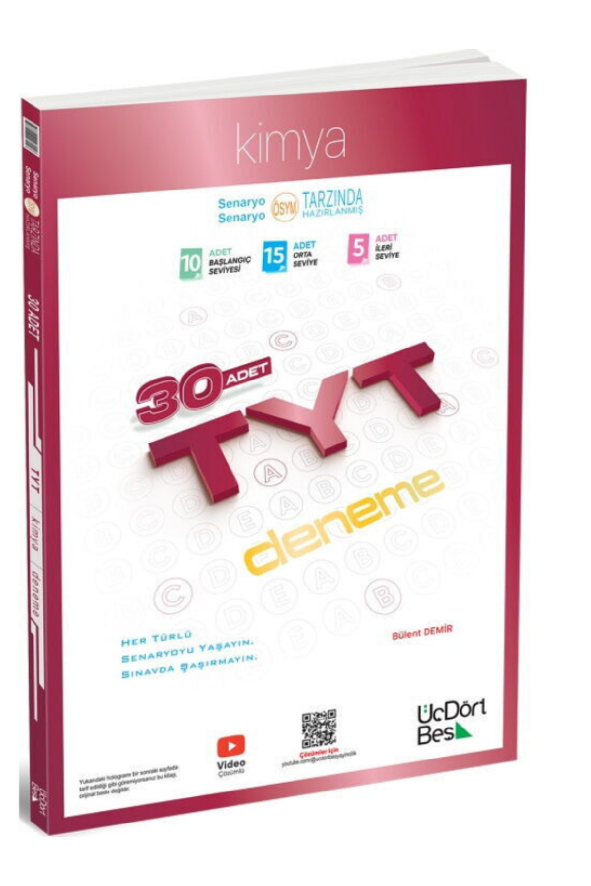 Üç Dört Beş Yayıncılık 345 - 2026 TYT Kimya 30 Deneme - Fiyatı