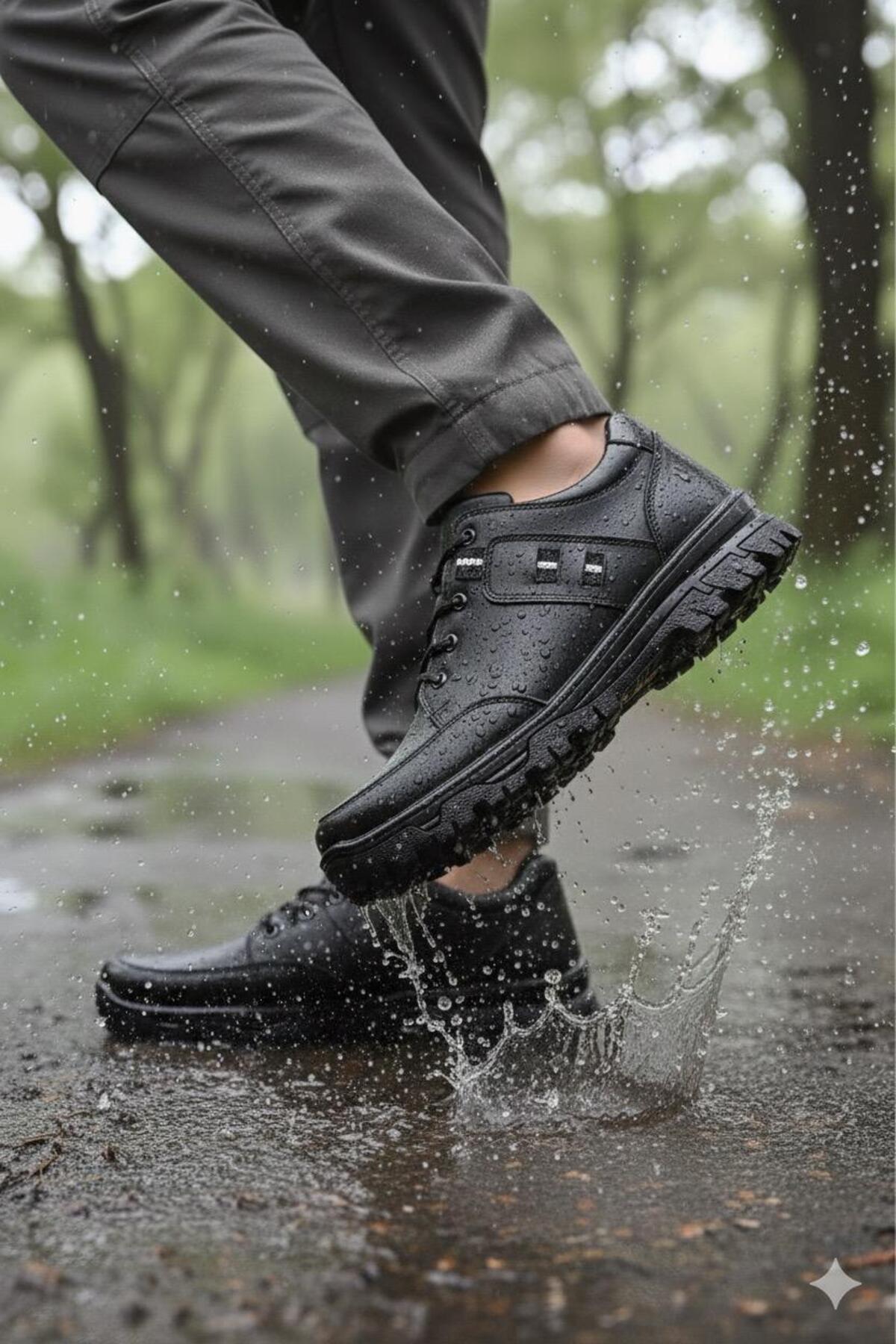 TAZELER.SHOES Ortopedik Bağcıklı Kışlık Spor Trekking Ayakkabı görsel 2