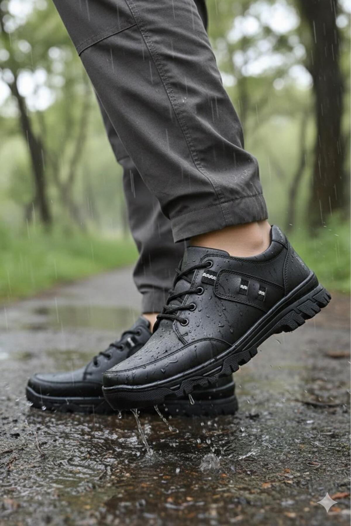 TAZELER.SHOES Ortopedik Bağcıklı Kışlık Spor Trekking Ayakkabı görsel 7