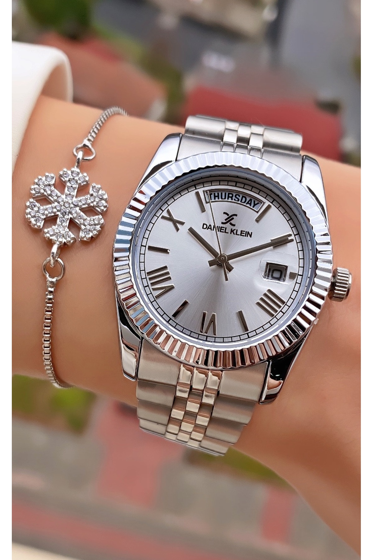 Brand Silver 2 Year Warranty Women Wrist Watch - Bracelet Gift