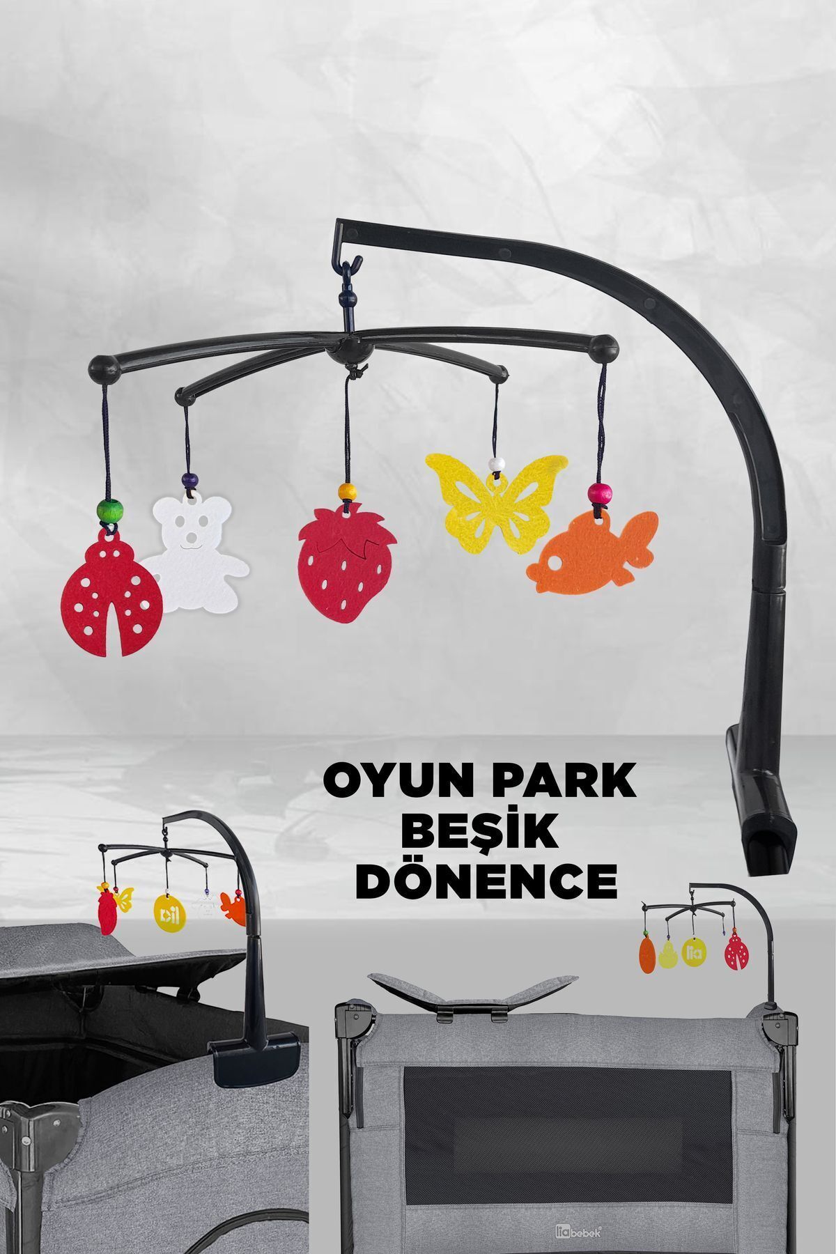 liabebek RENGARENK DÖNENCE Oyun Parkı & Anne Yanı & Mobilya Beşiklere ve Oyun Alanlarına UYUMLU fotoğrafı 5 (önizleme)