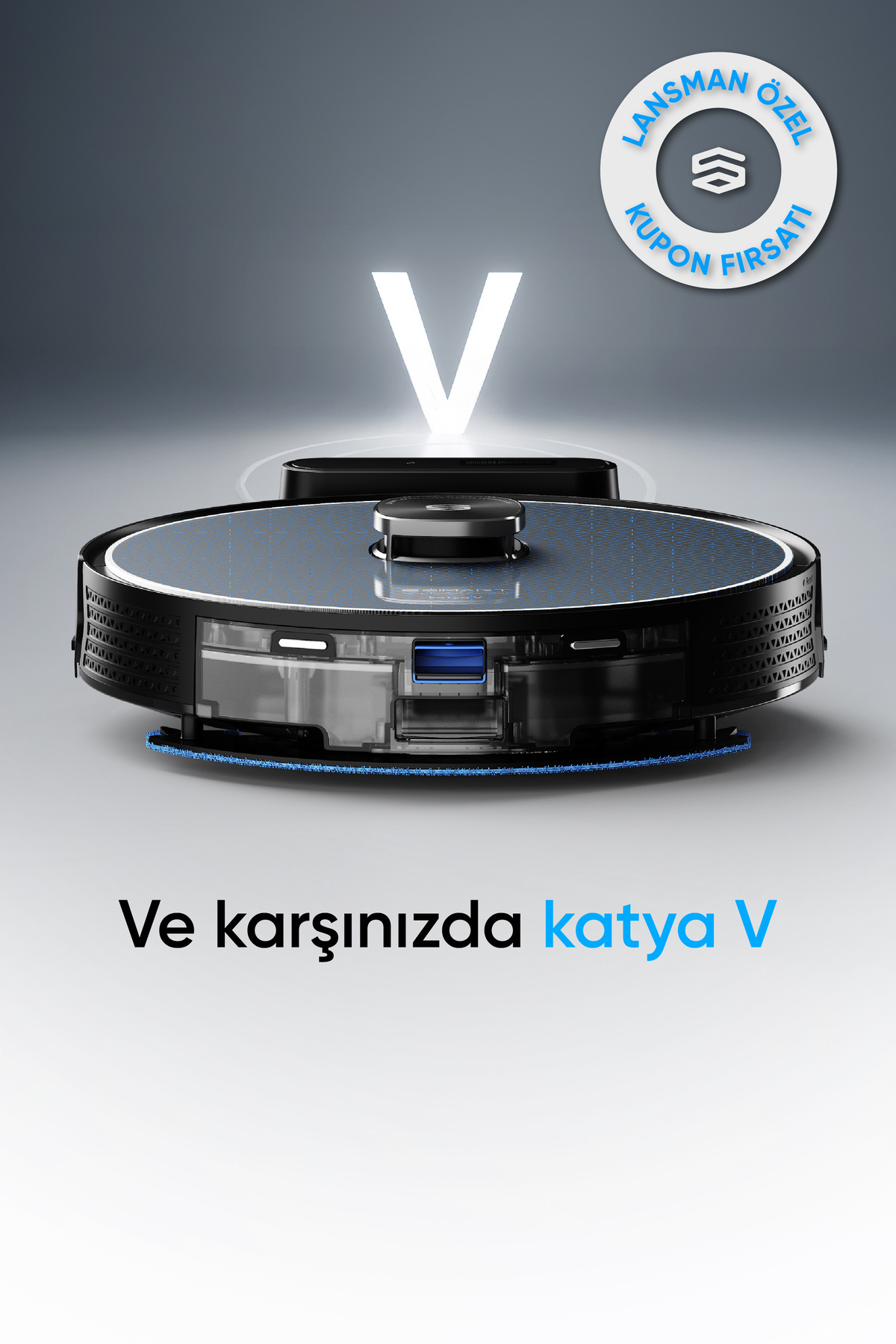 Şımart katya V Akıllı Robot Süpürge 10000Pa Güçlü Emiş Gücü 6400mAh Yüksek Batarya