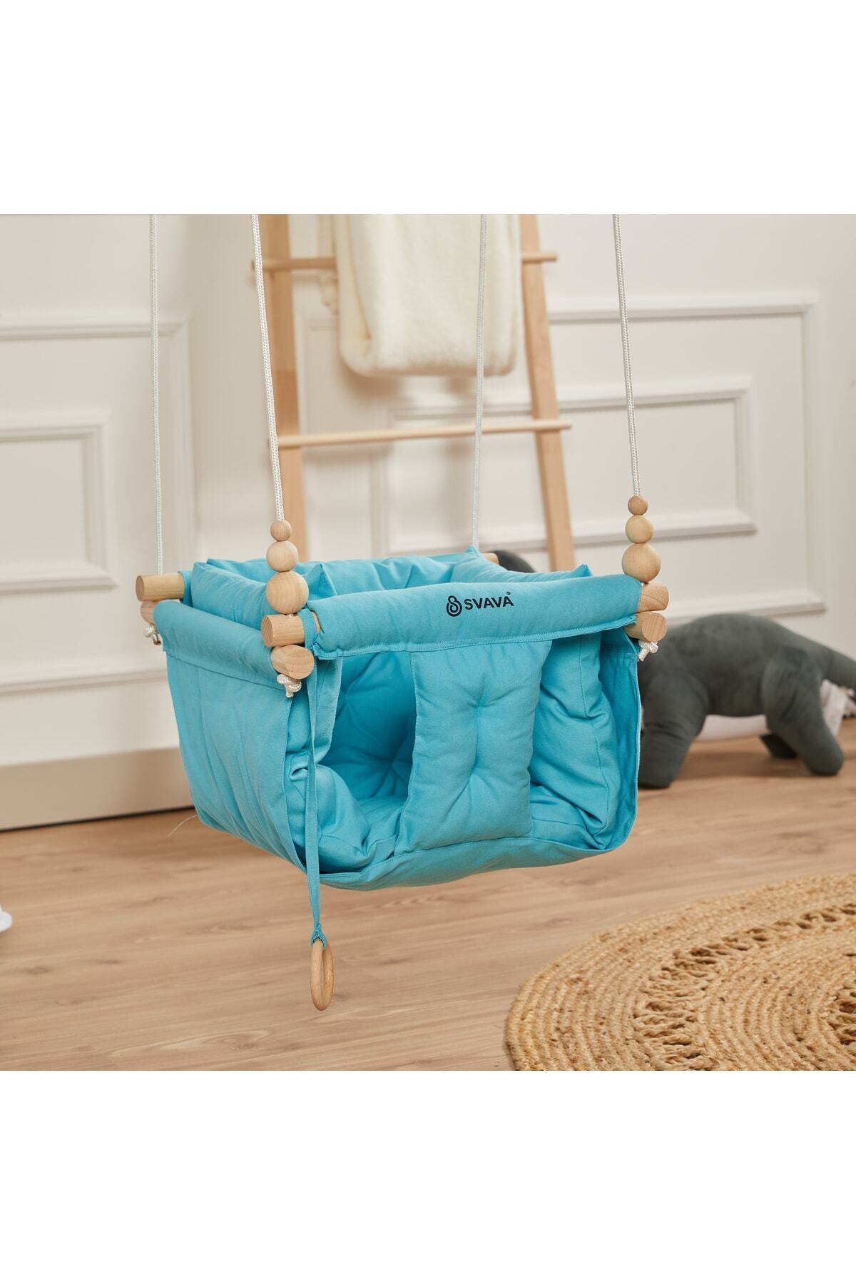 Svava Konfor Bebek Ahşap Salıncak, Tavana Asılan Çocuk Salıncağı fotoğrafı 3 (önizleme)