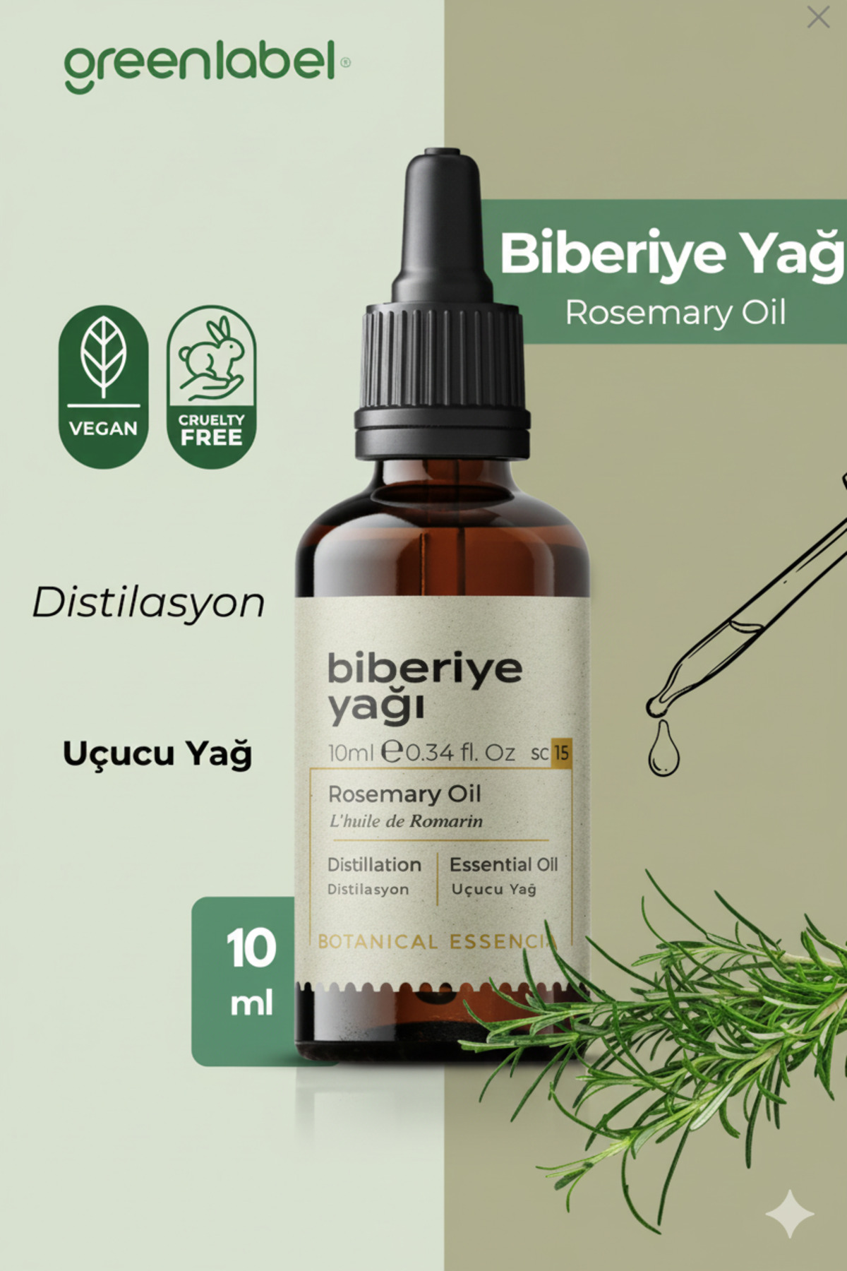 Biberiye Yağı %100 Doğal Ve Saf 10ml — GLY-079 — تصویر 5 از 5