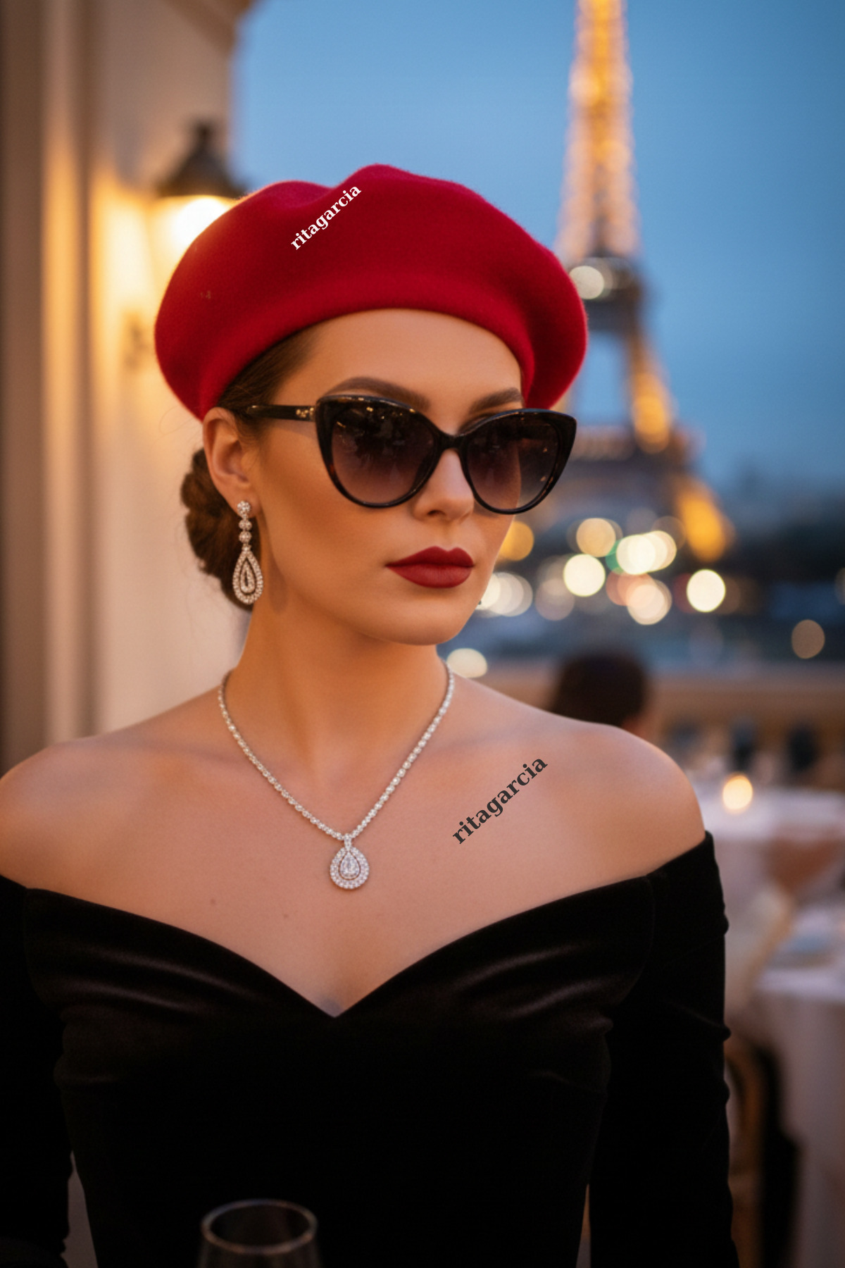 Ritagarcia Fransız Keçe Kırmızı Ressam Bere