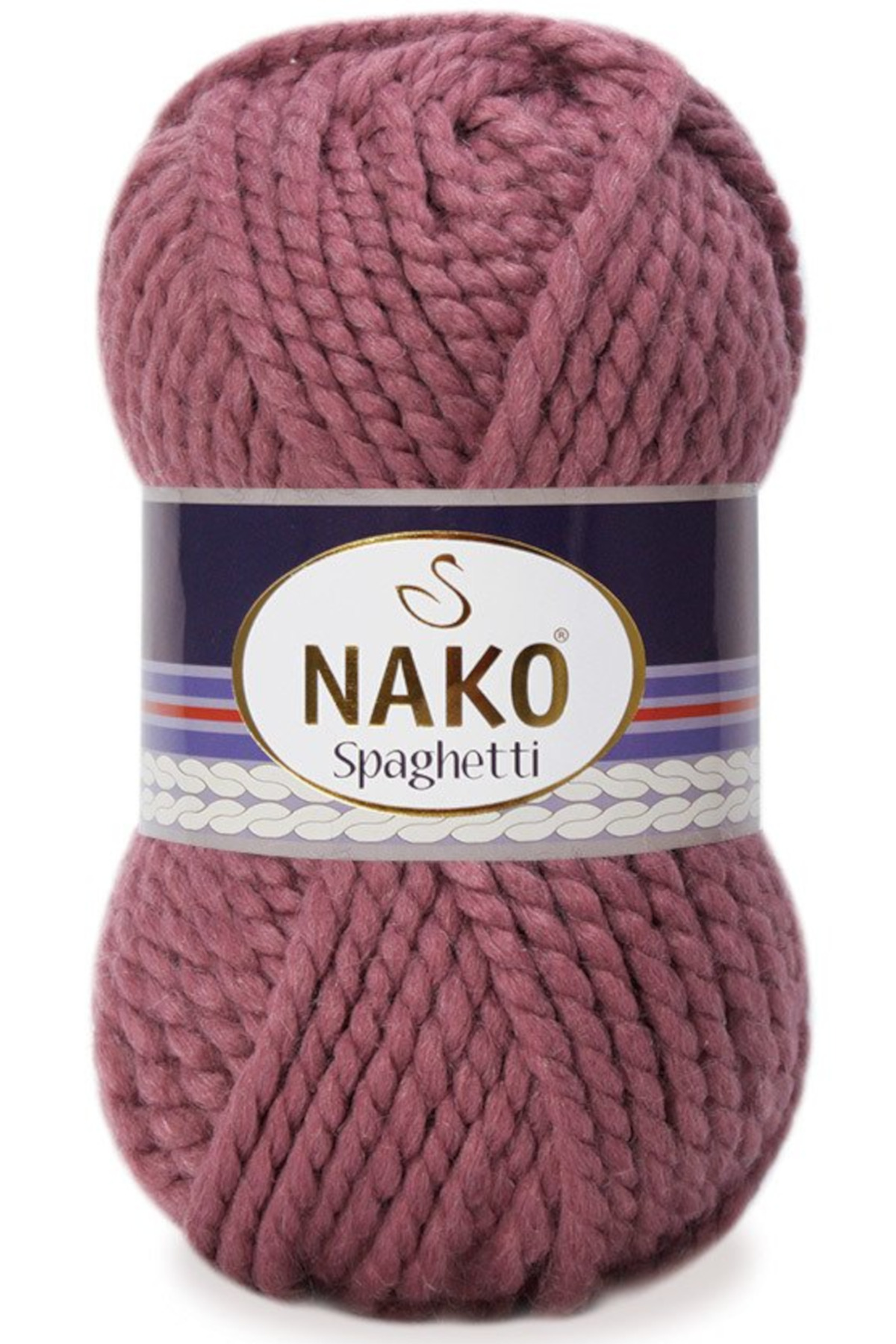 Spaghetti 25% Wool Hand Knitting Rope Dusty Rose 327