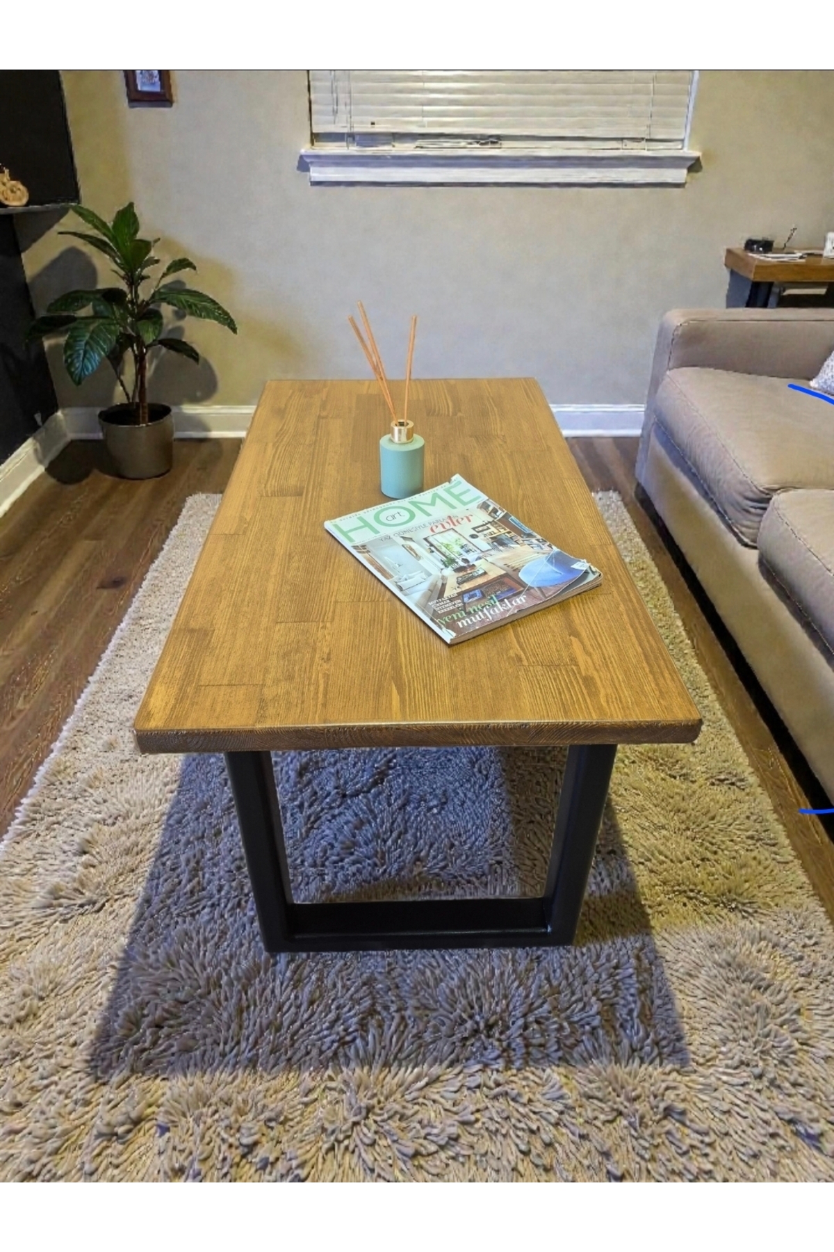 Natural Tree Coffee Table 90x50cm
