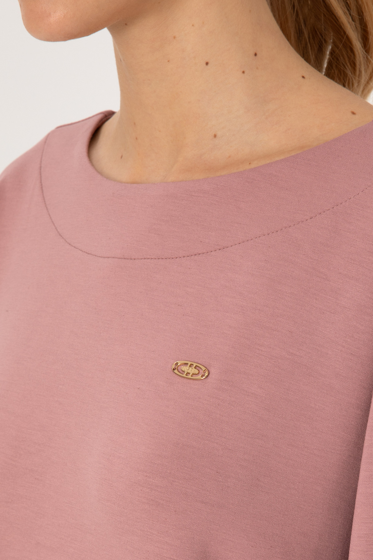 U.S. Polo Assn.  Kadın Gül Kurusu Bisiklet Yaka Sweatshirt 50314210-VR221 - Görsel 7